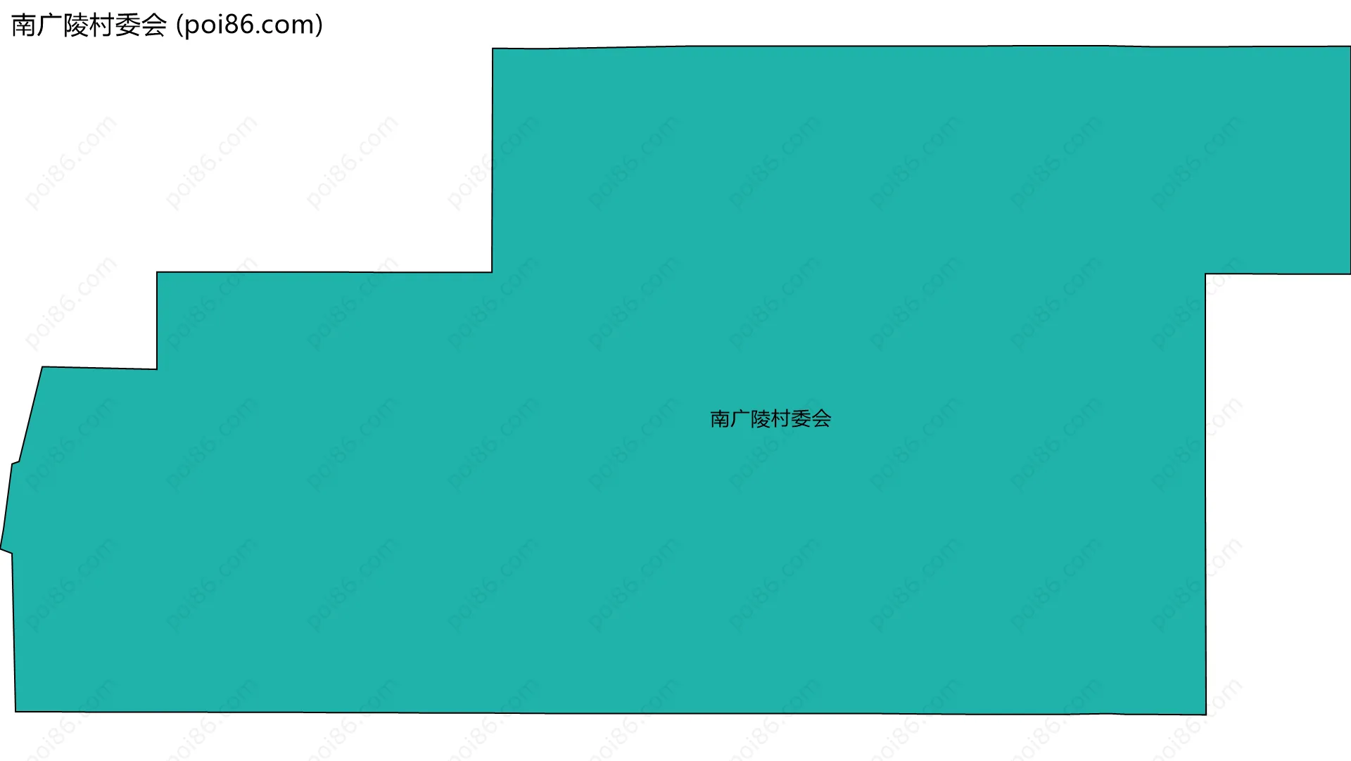 南广陵村委会边界地图