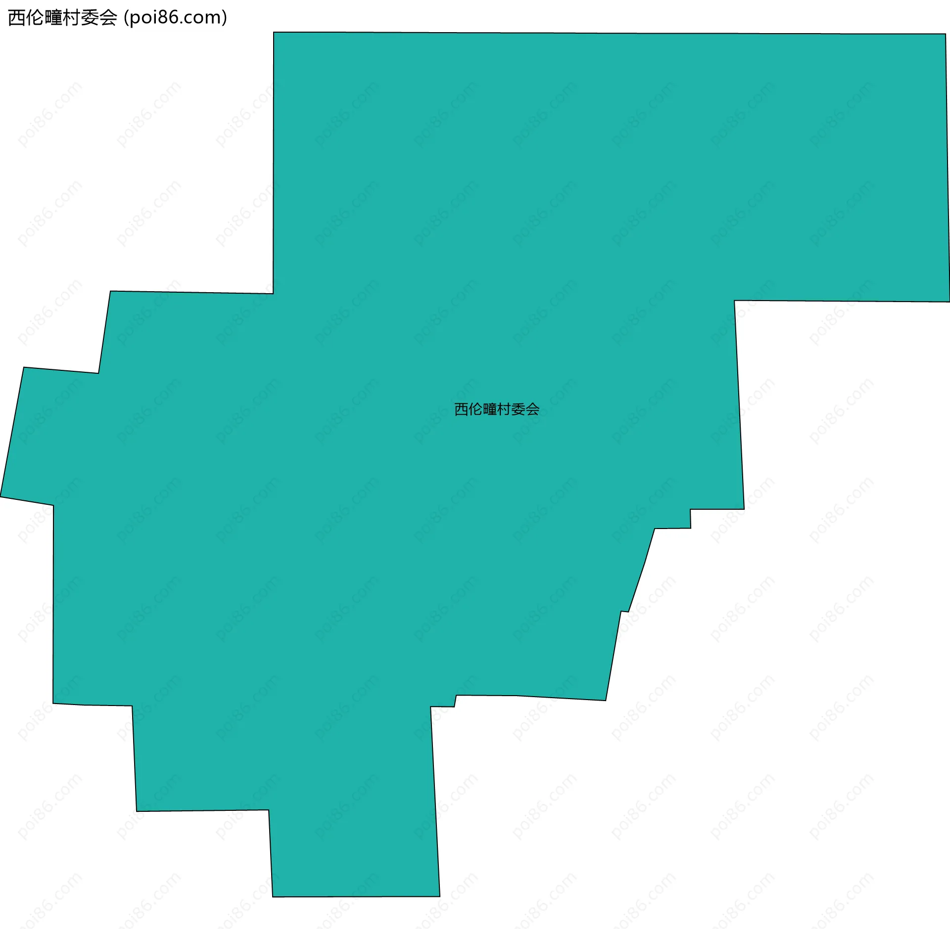 西伦疃村委会边界地图