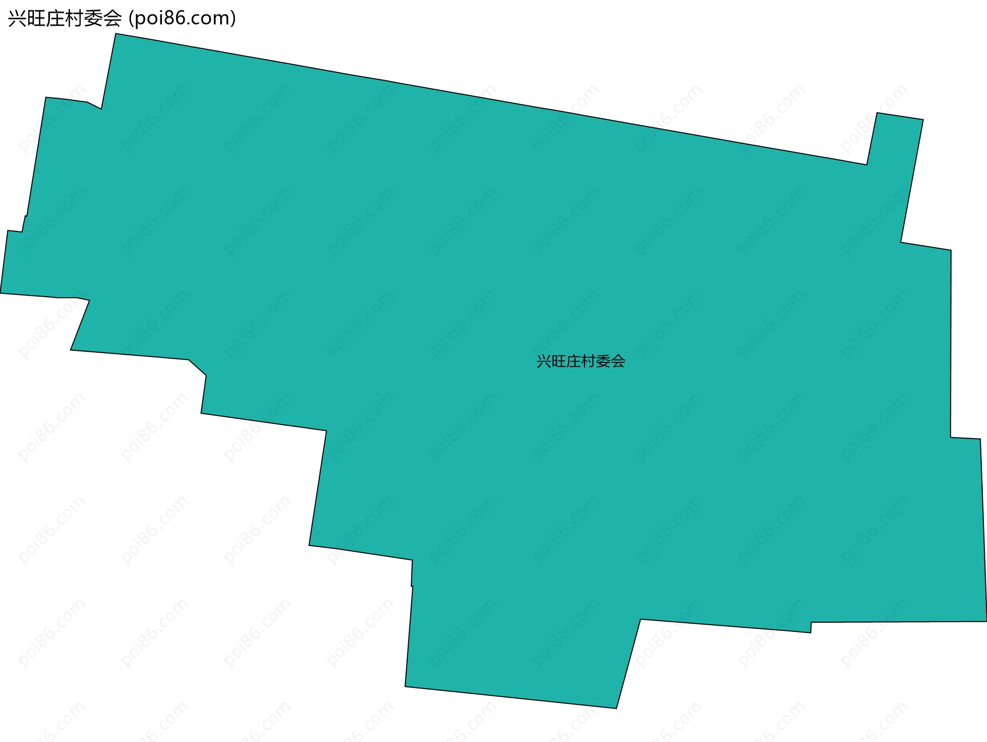 兴旺庄村委会边界地图