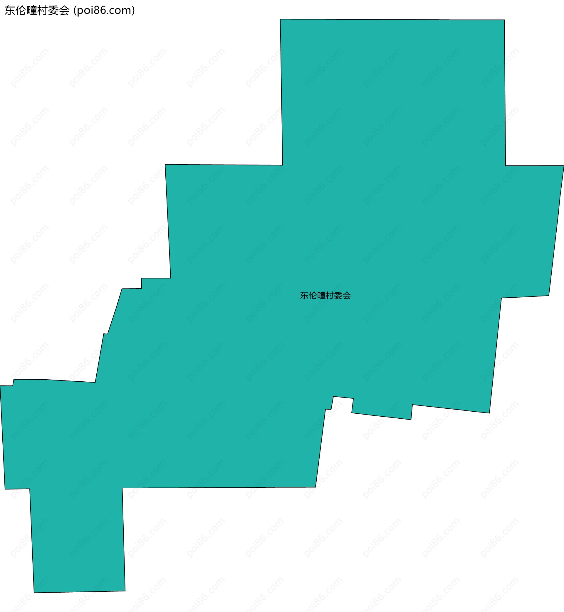 东伦疃村委会边界地图