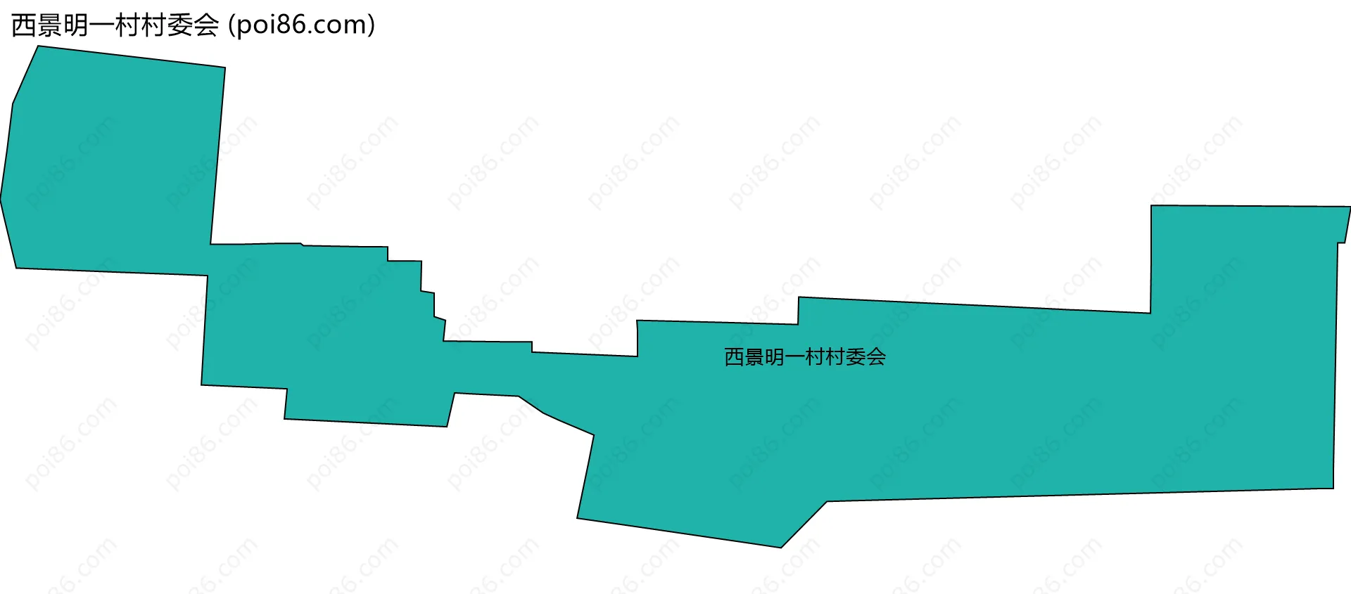 西景明一村村委会边界地图