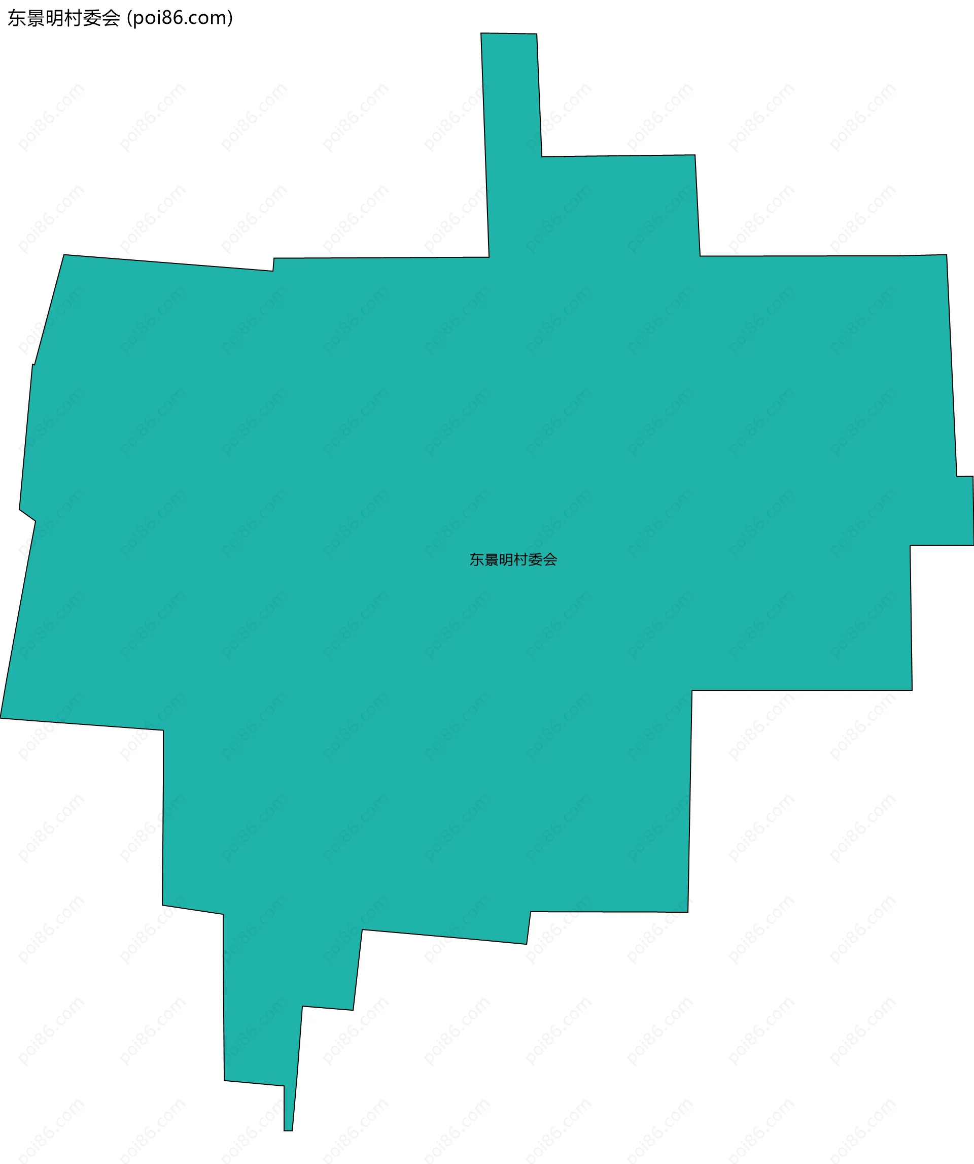 东景明村委会边界地图