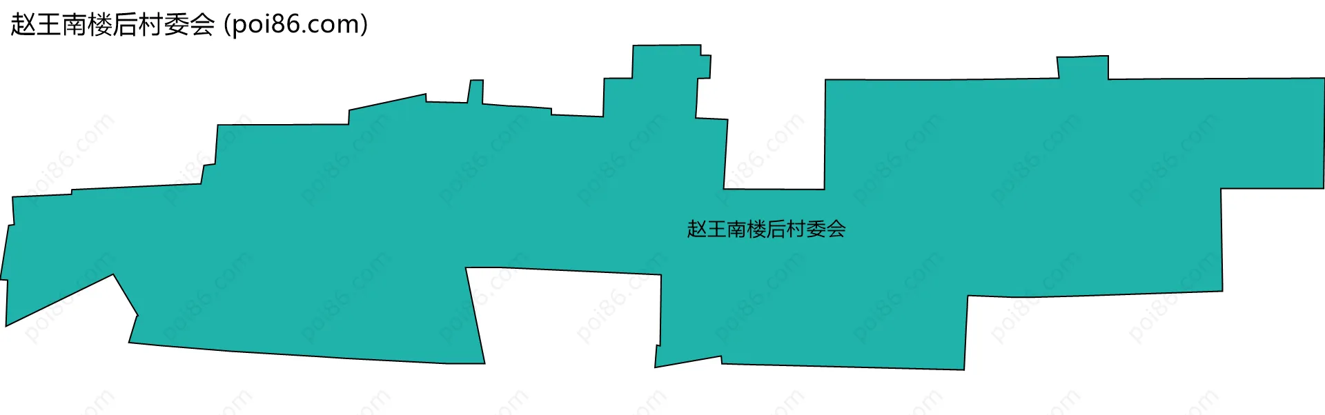 赵王南楼后村委会边界地图