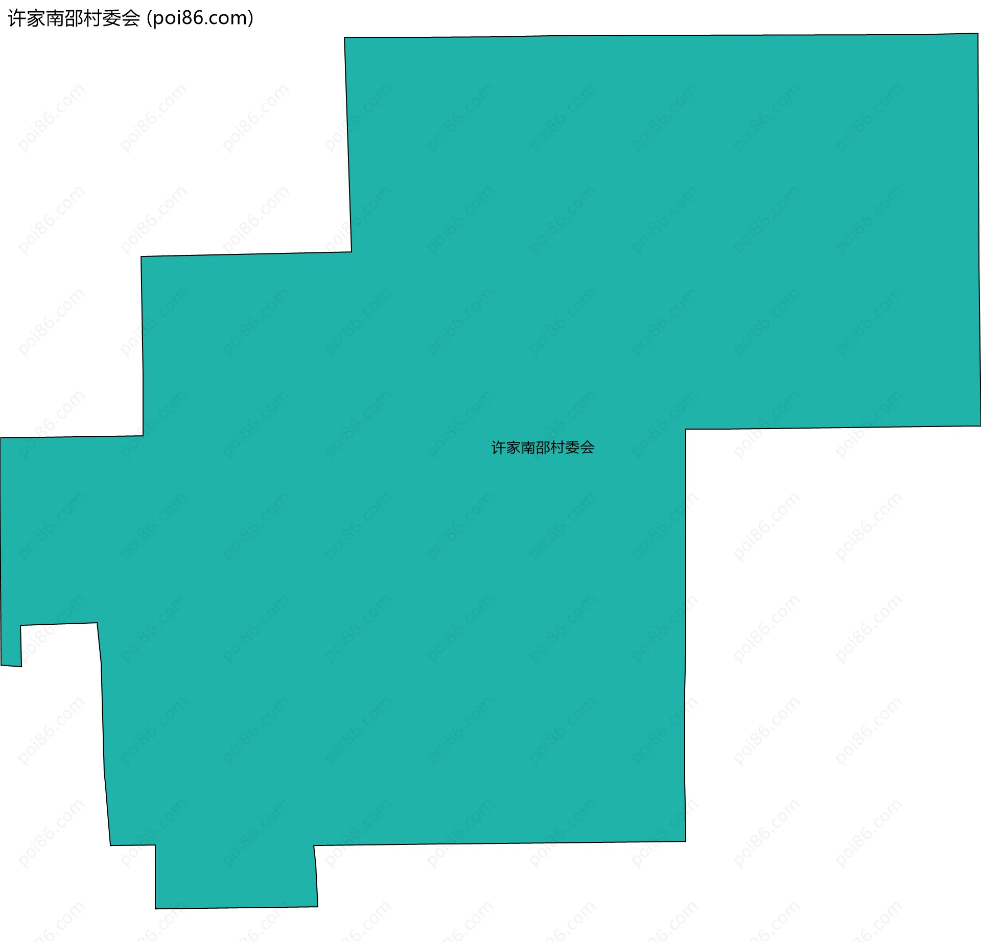 许家南邵村委会边界地图