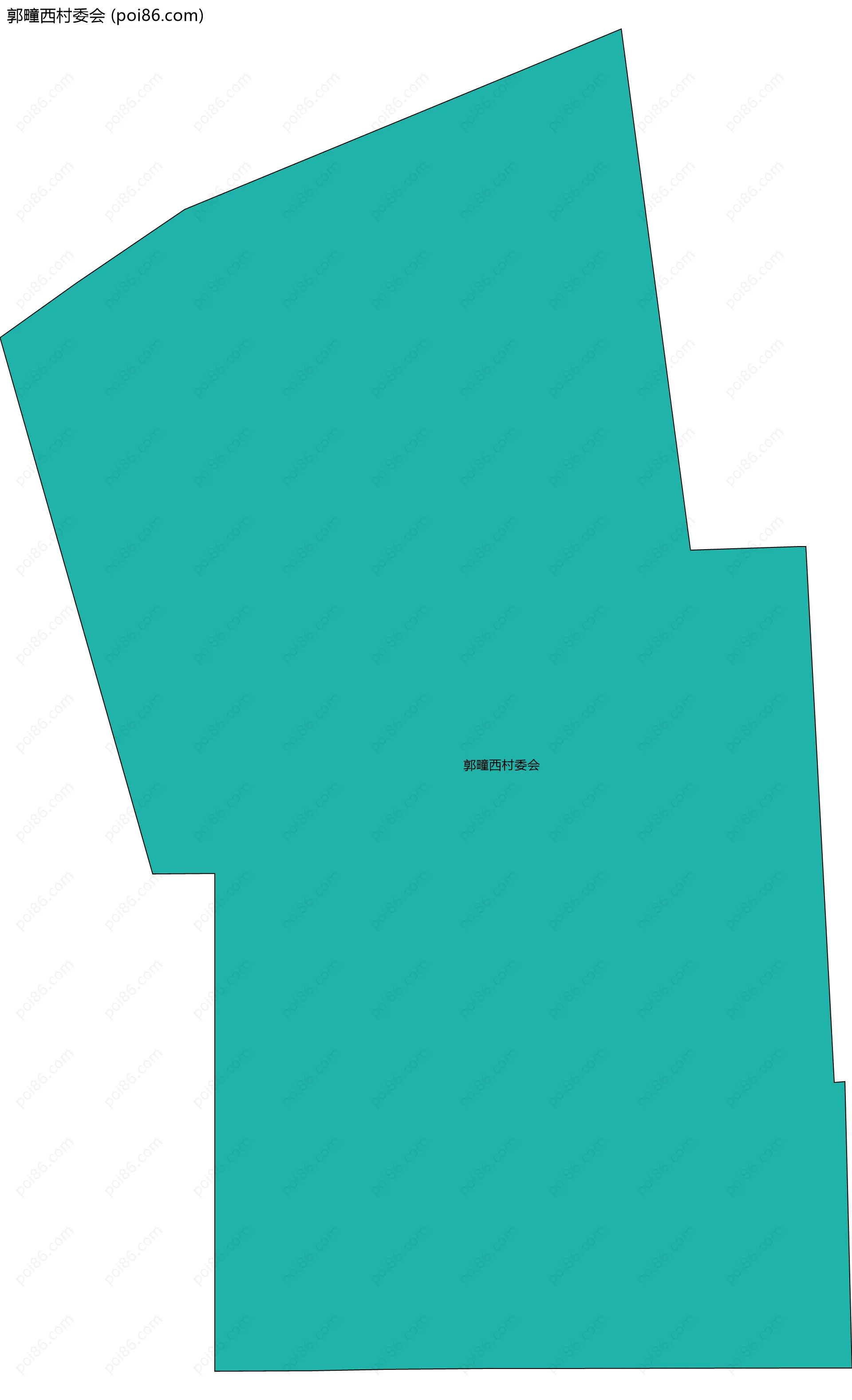 郭疃西村委会边界地图