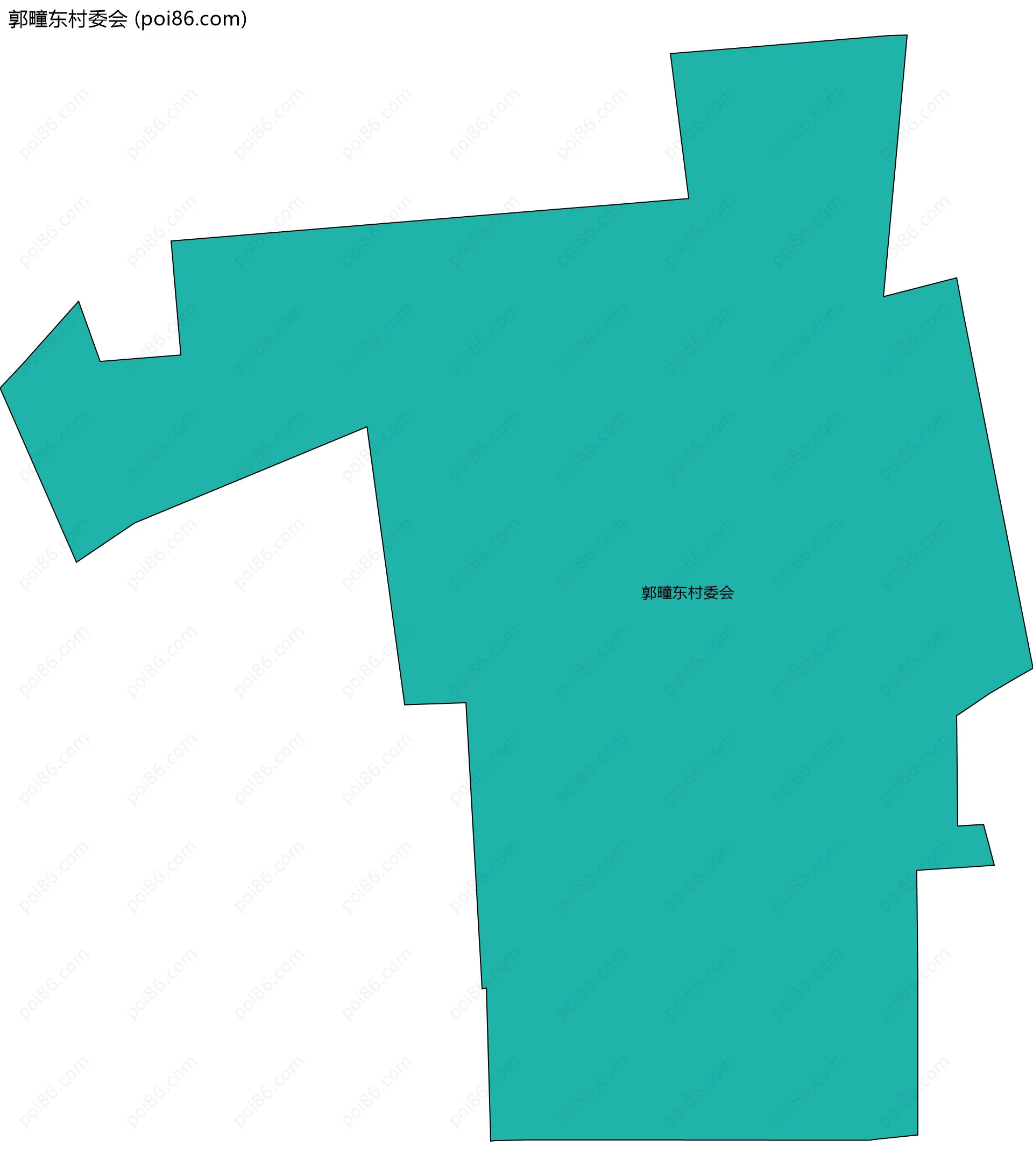 郭疃东村委会边界地图