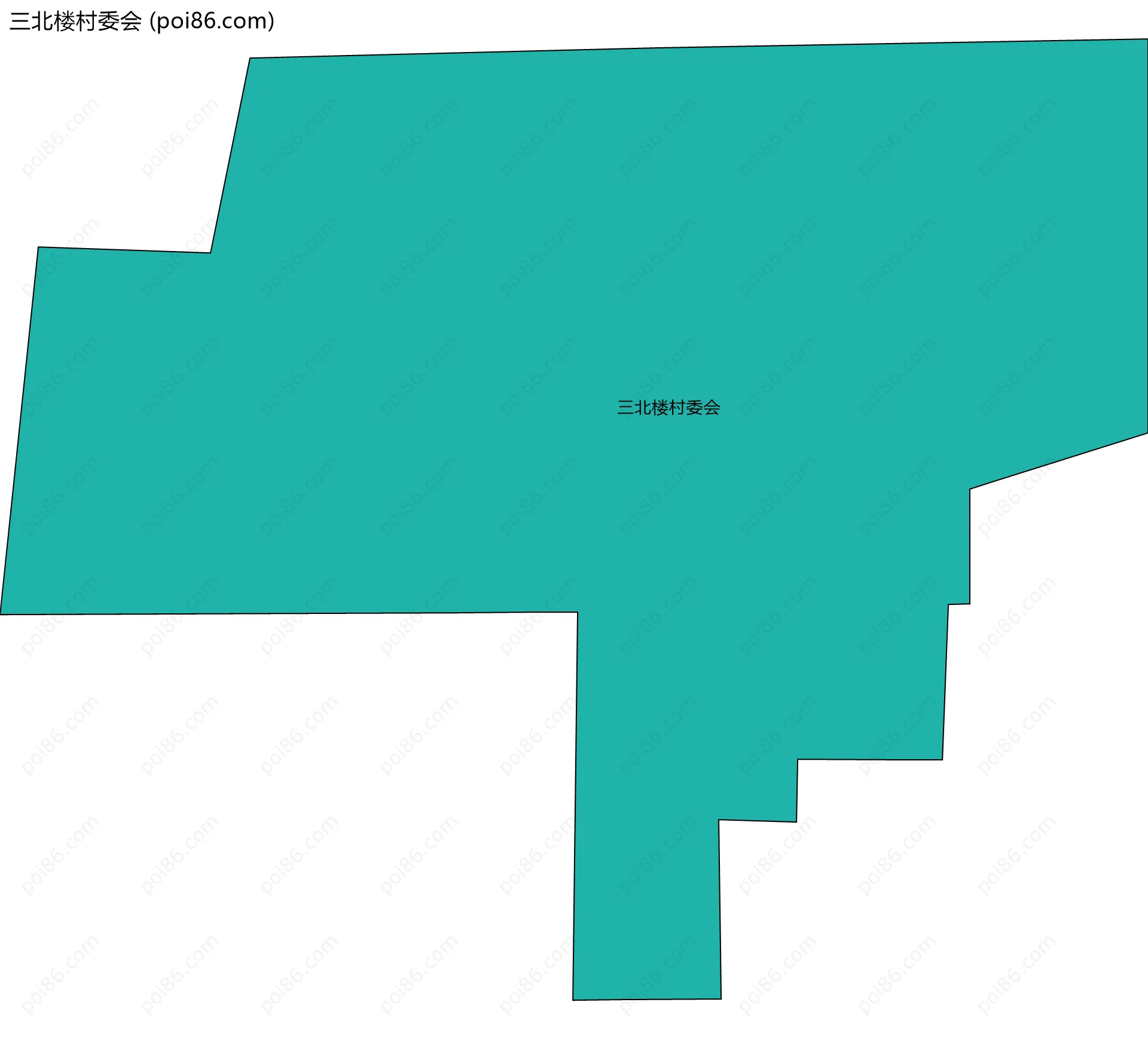 三北楼村委会边界地图