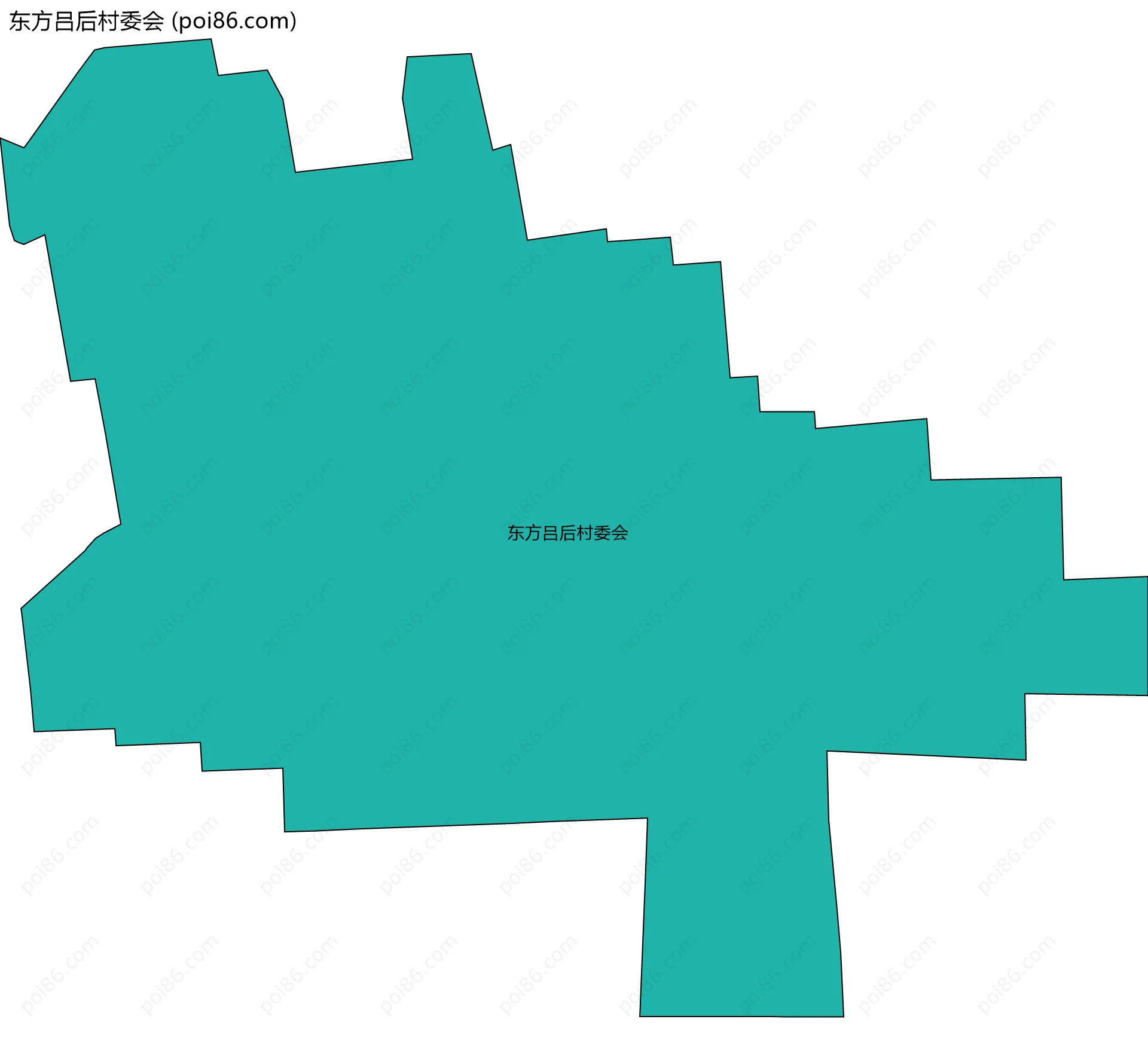 东方吕后村委会边界地图
