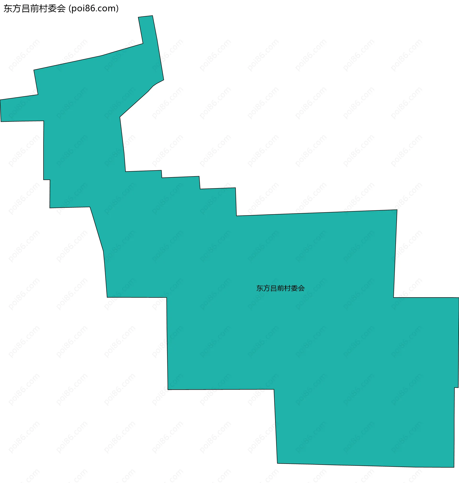 东方吕前村委会边界地图