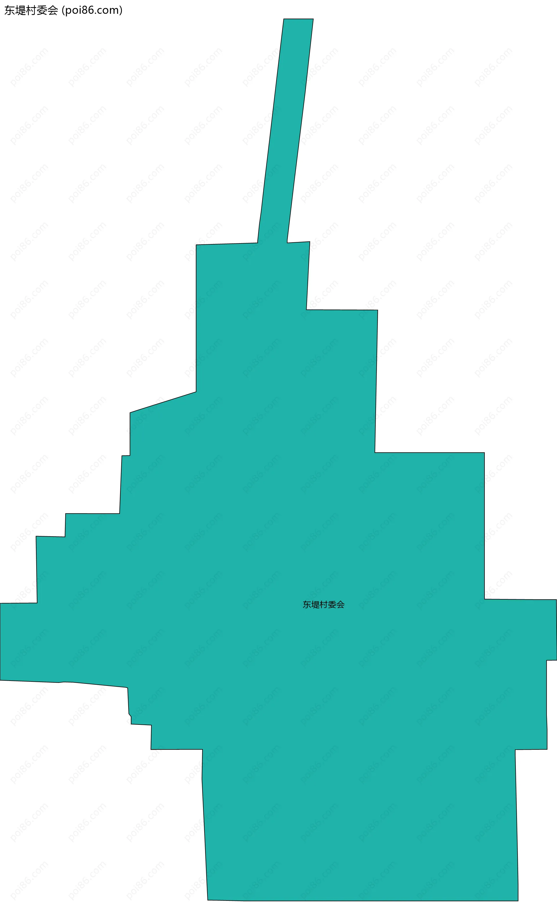 东堤村委会边界地图