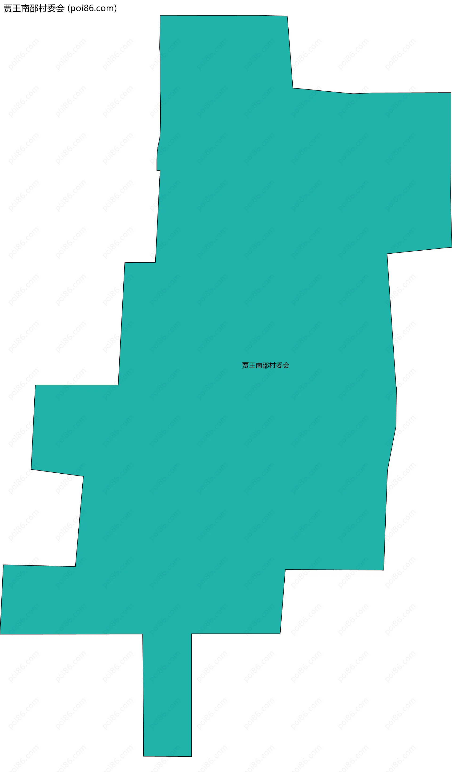 贾王南邵村委会边界地图