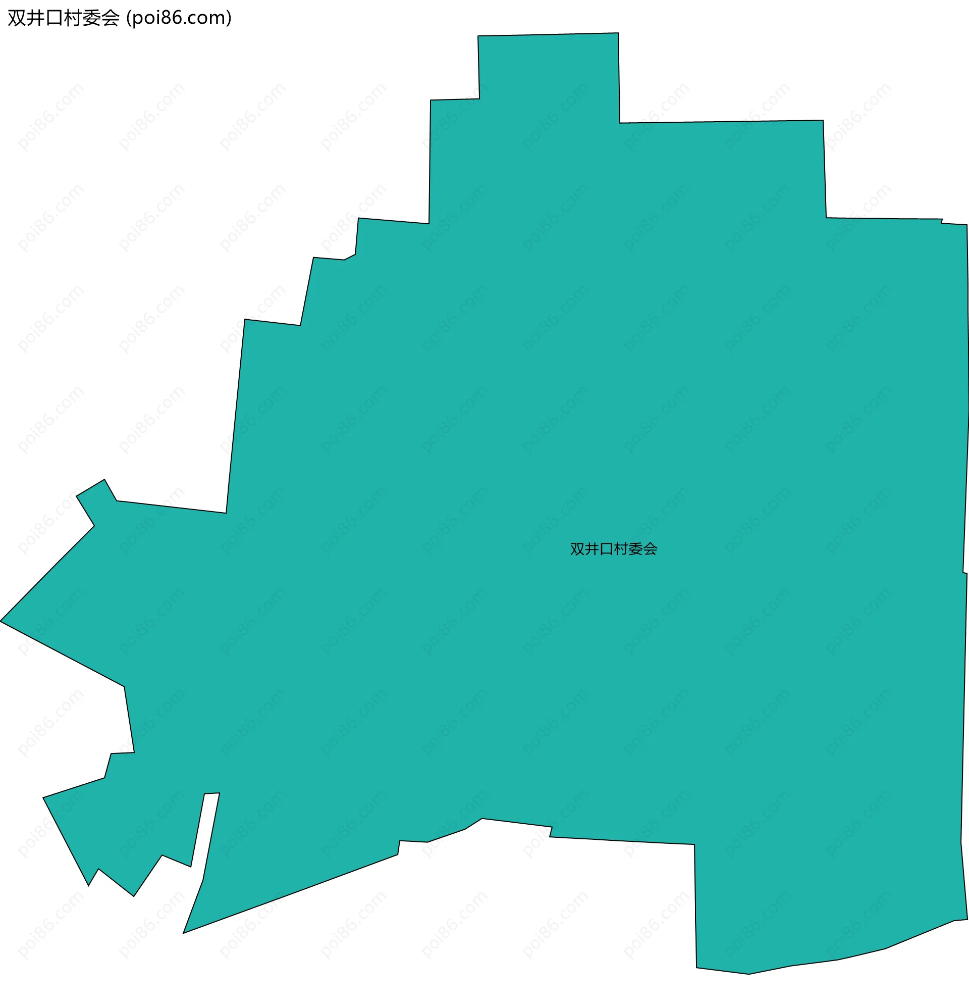 双井口村委会边界地图