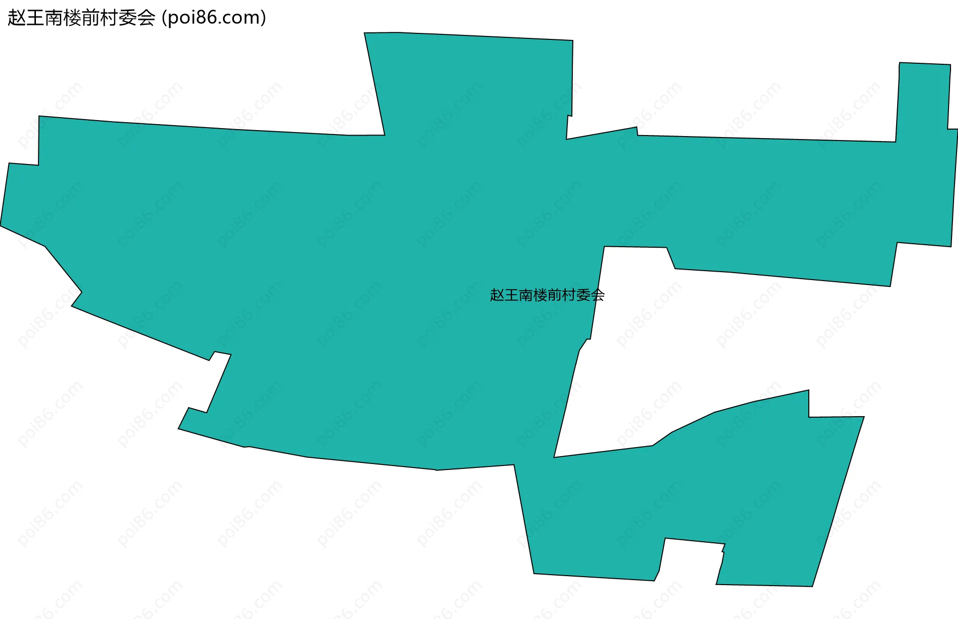 赵王南楼前村委会边界地图