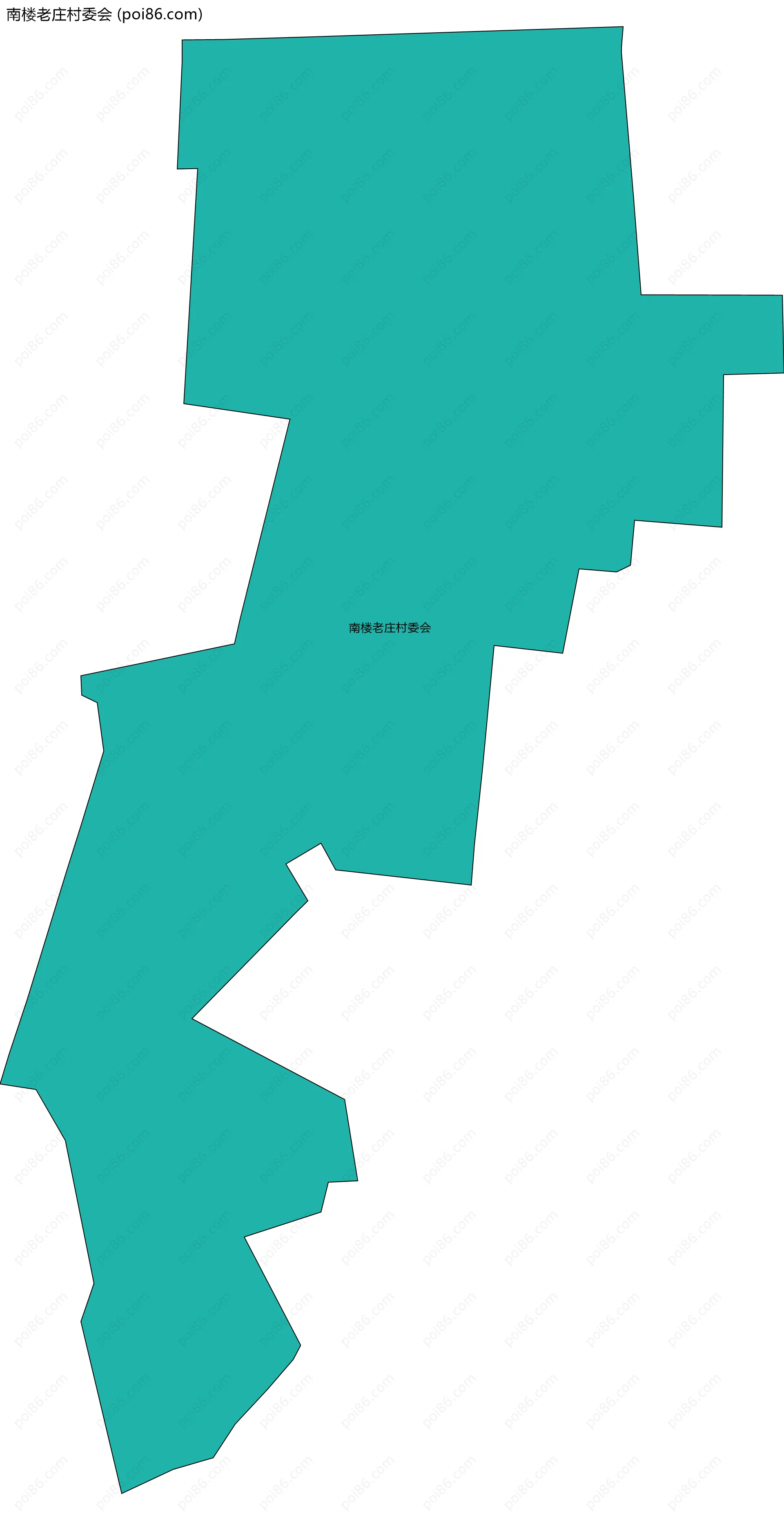 南楼老庄村委会边界地图