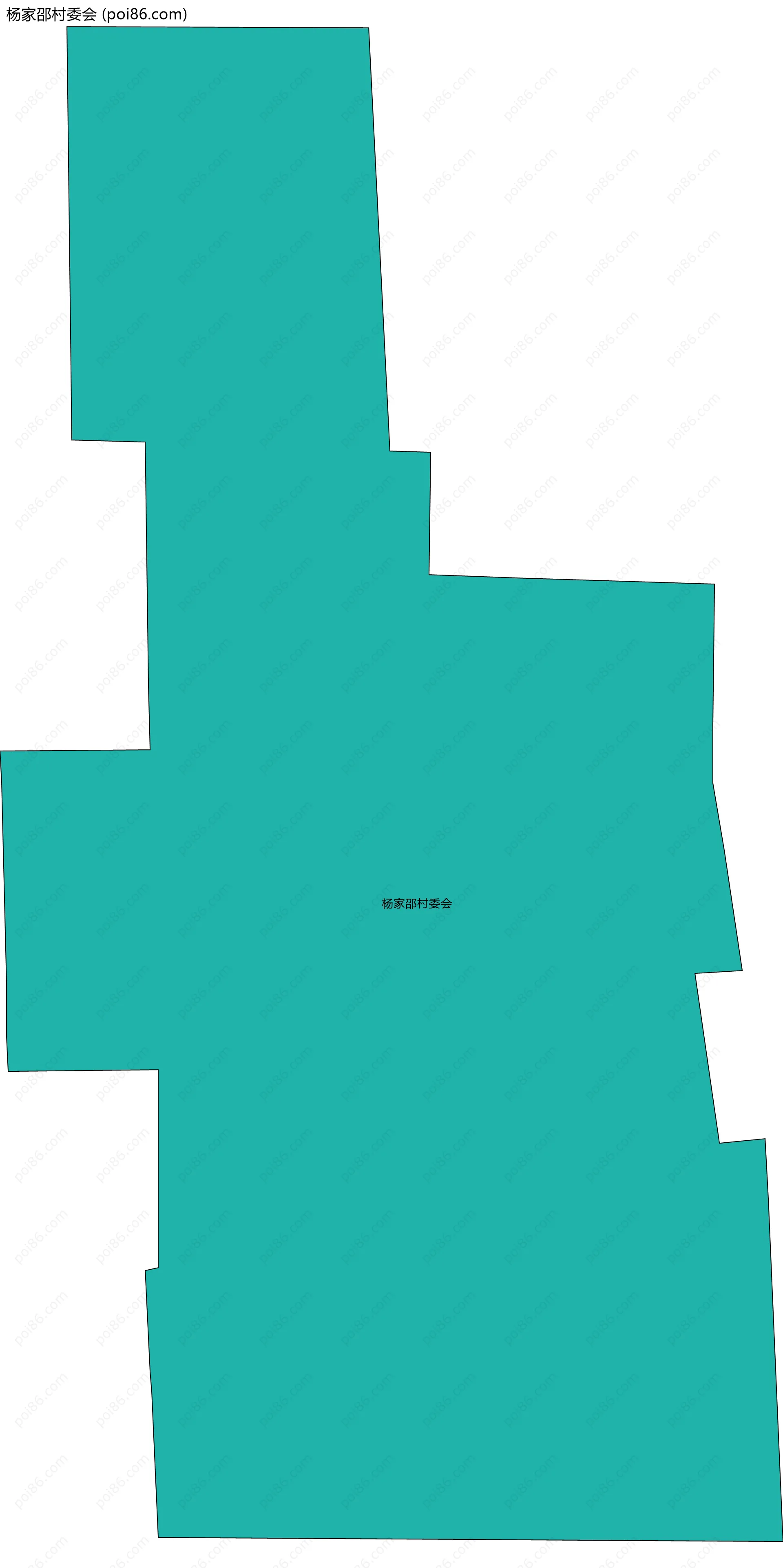 杨家邵村委会边界地图