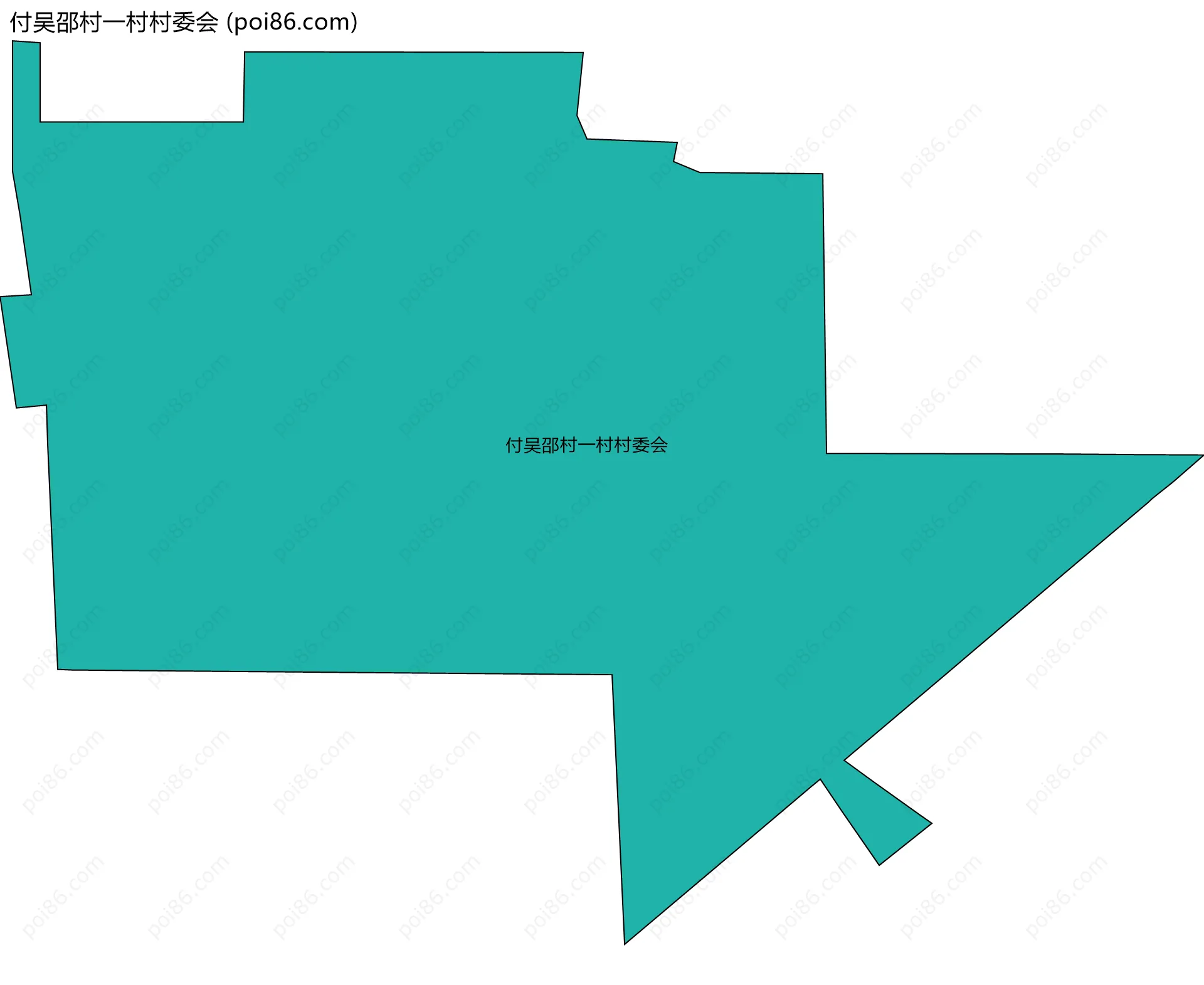 付吴邵村一村村委会边界地图