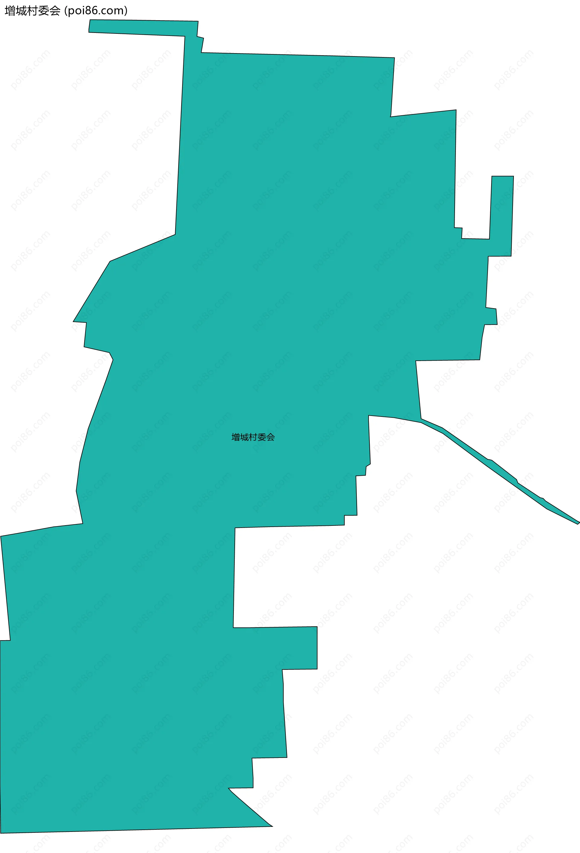 增城村委会边界地图