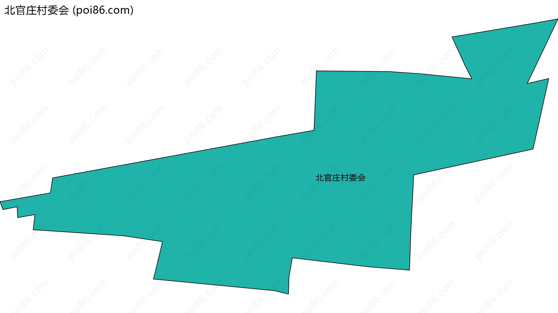 北官庄村委会边界地图