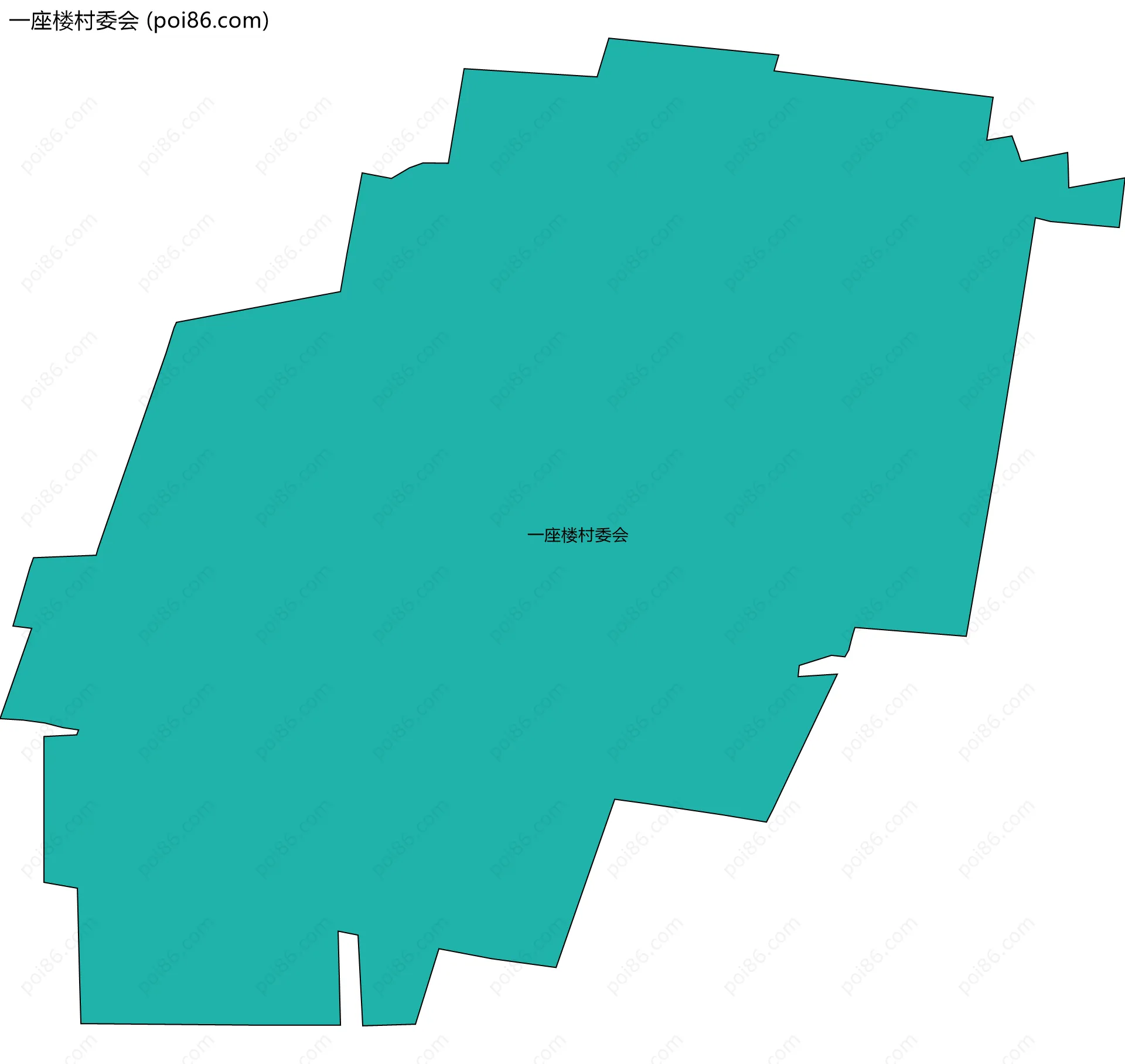 一座楼村委会边界地图