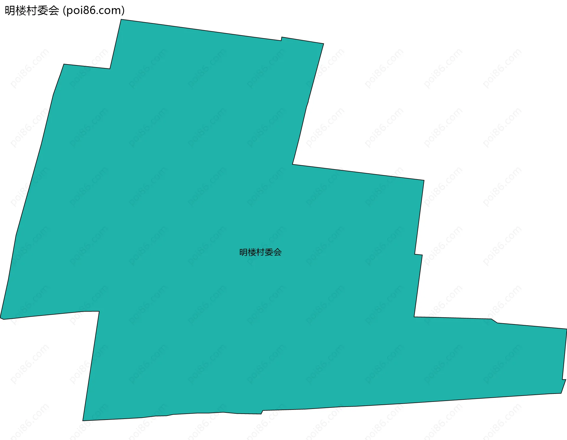 明楼村委会边界地图