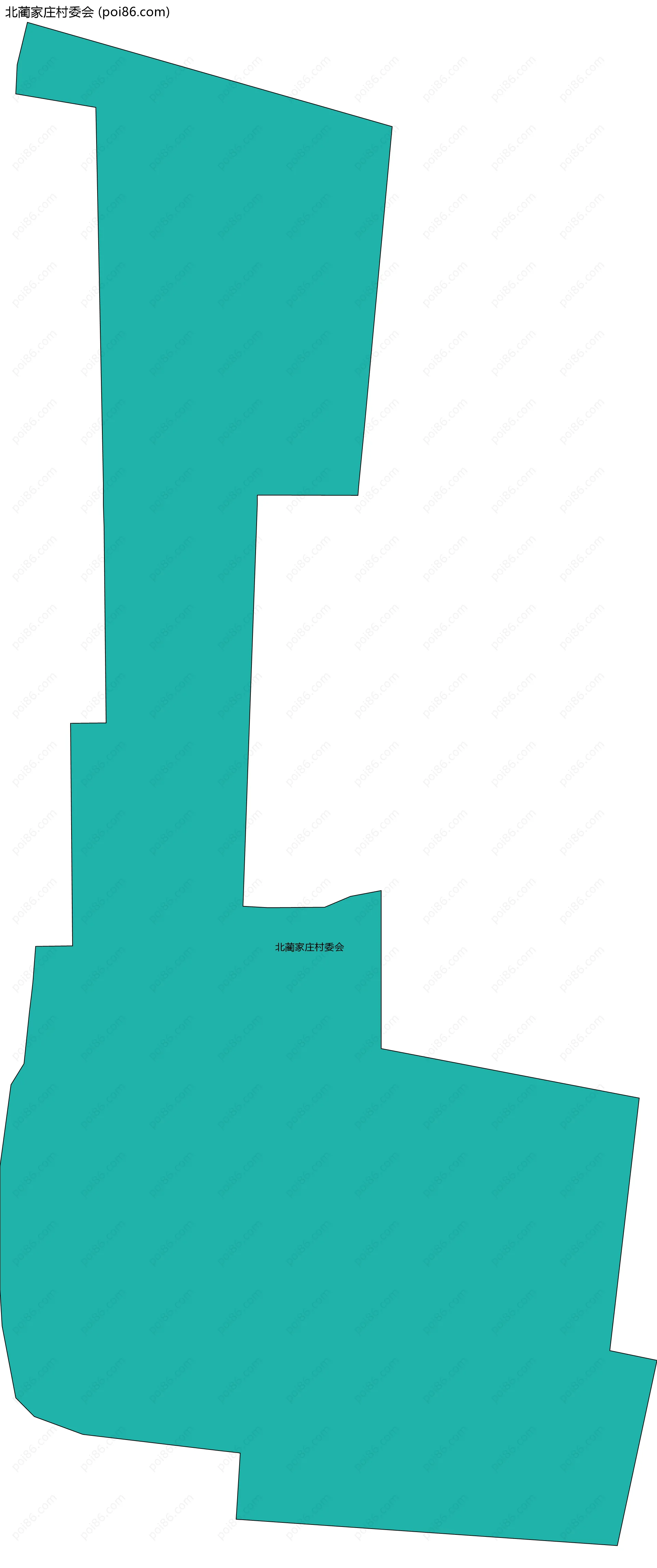 北蔺家庄村委会边界地图