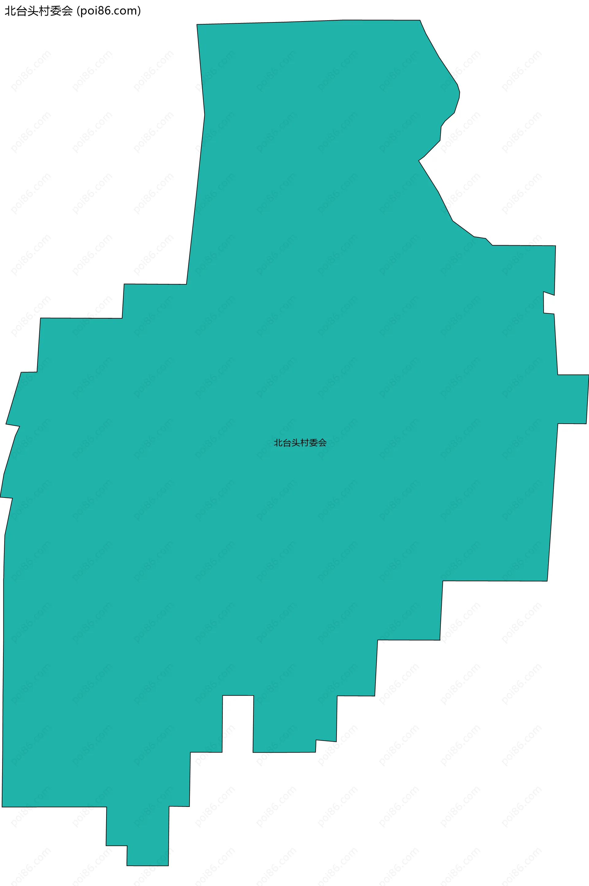 北台头村委会边界地图