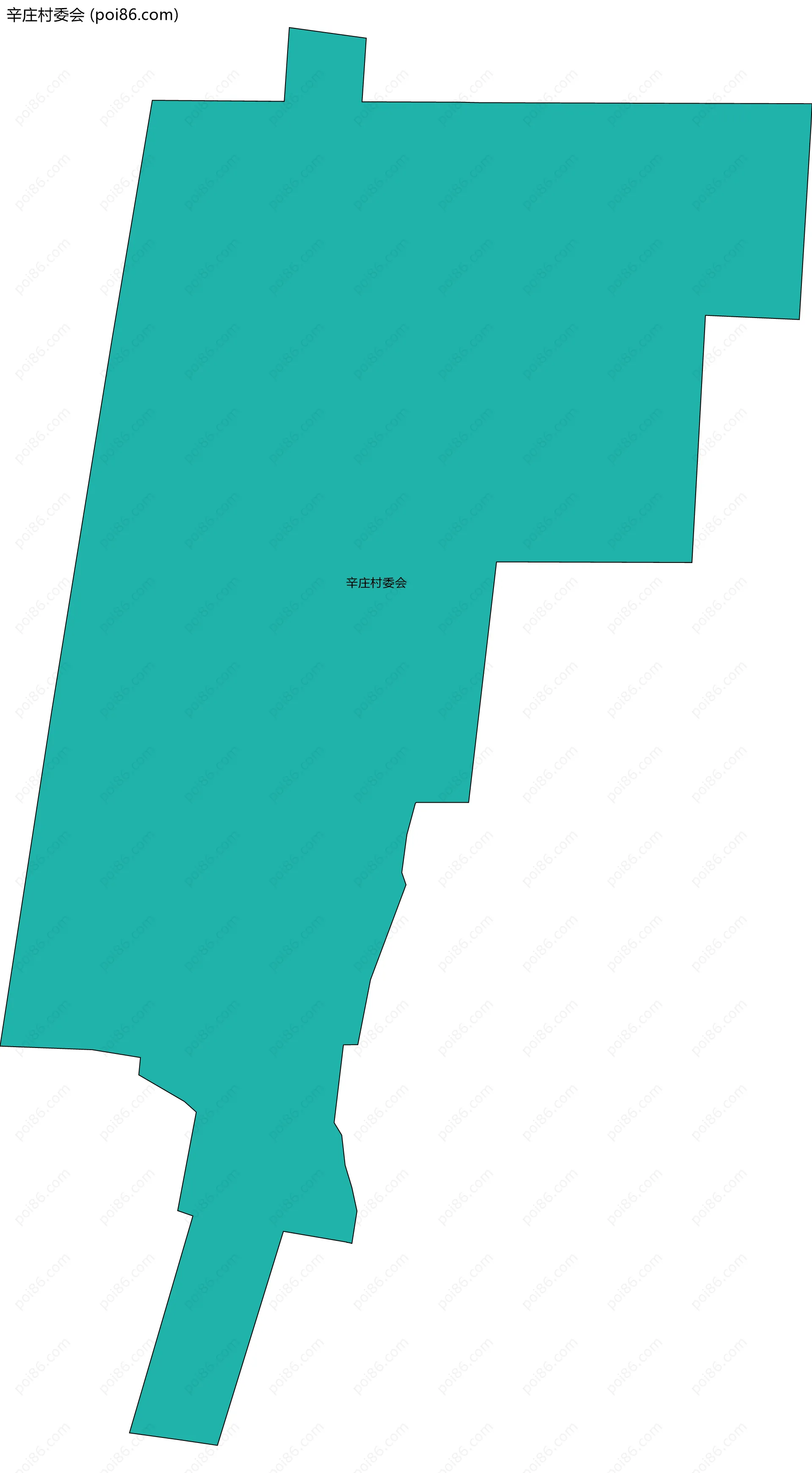 辛庄村委会边界地图