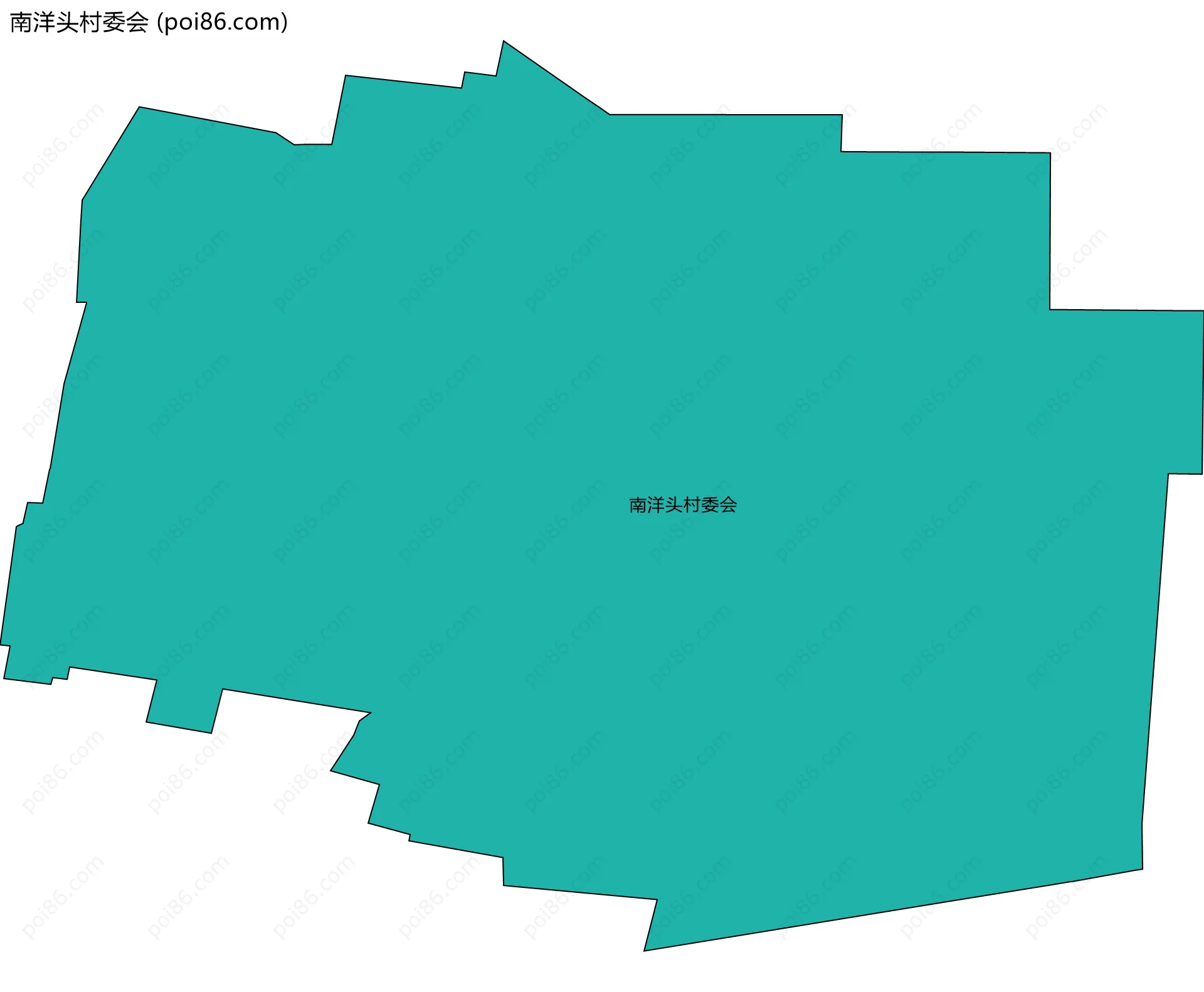 南洋头村委会边界地图