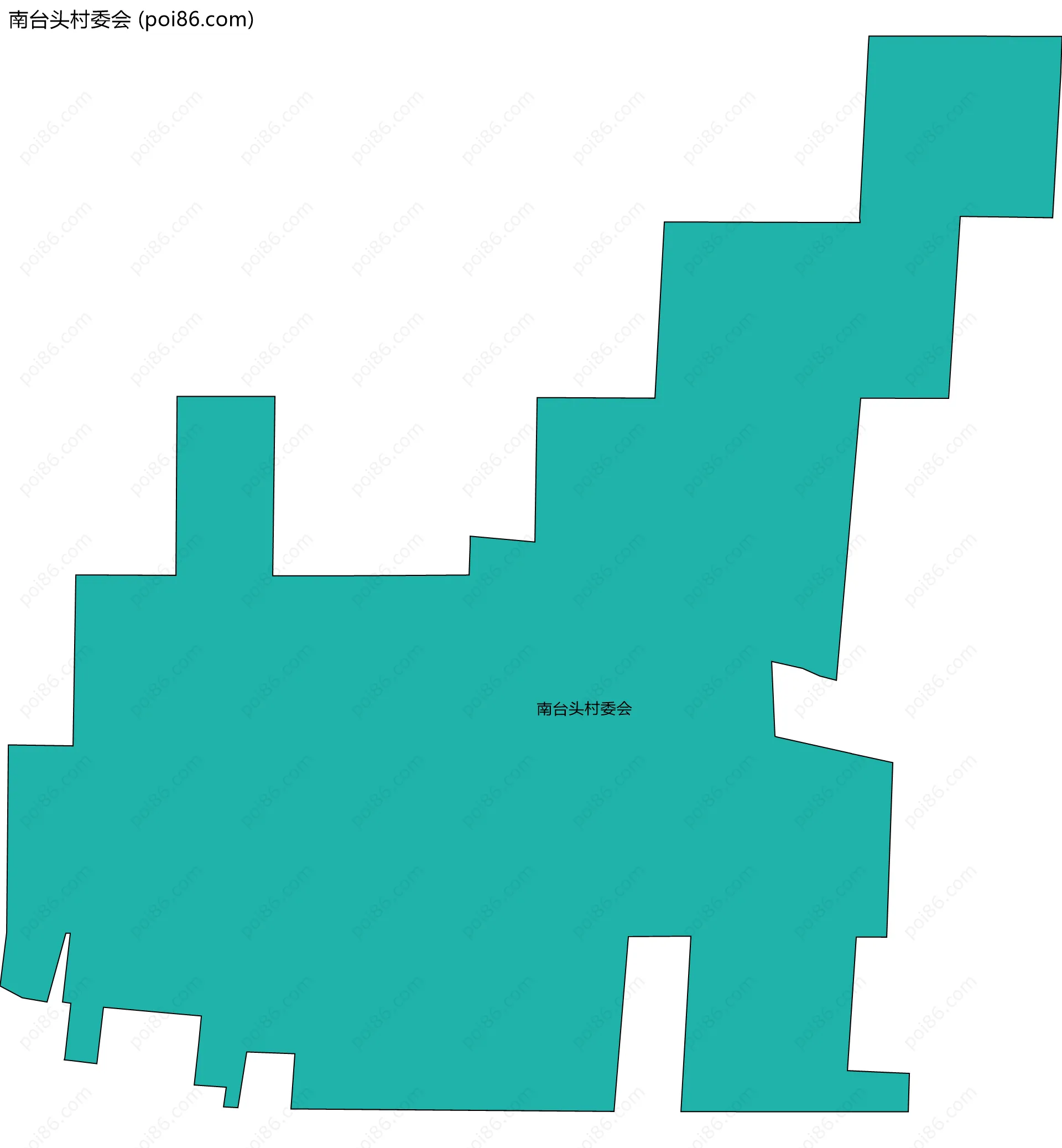 南台头村委会边界地图