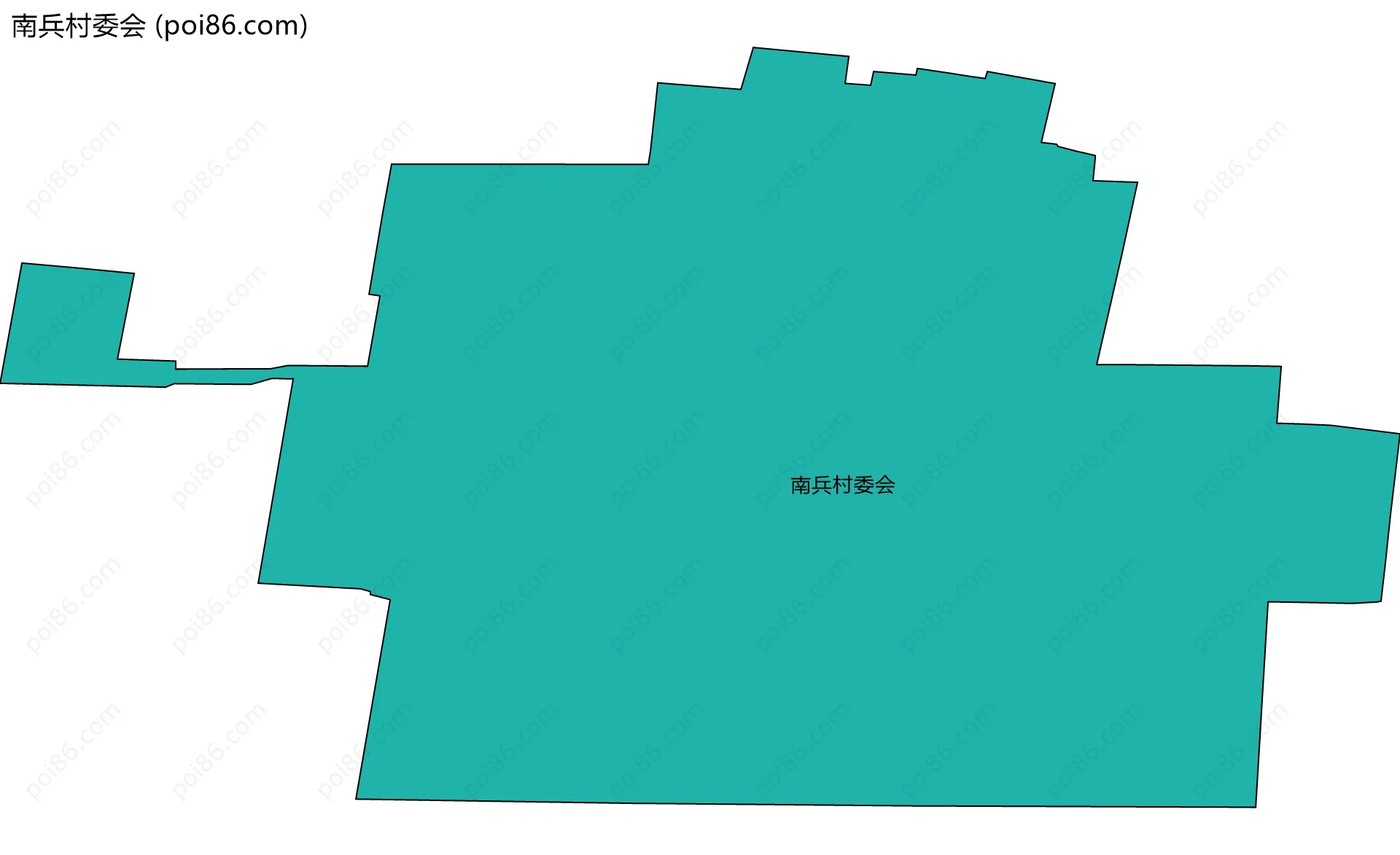 南兵村委会边界地图