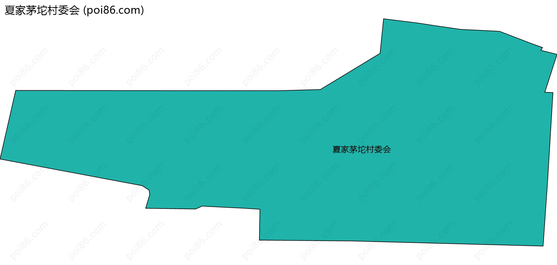 夏家茅坨村委会边界地图