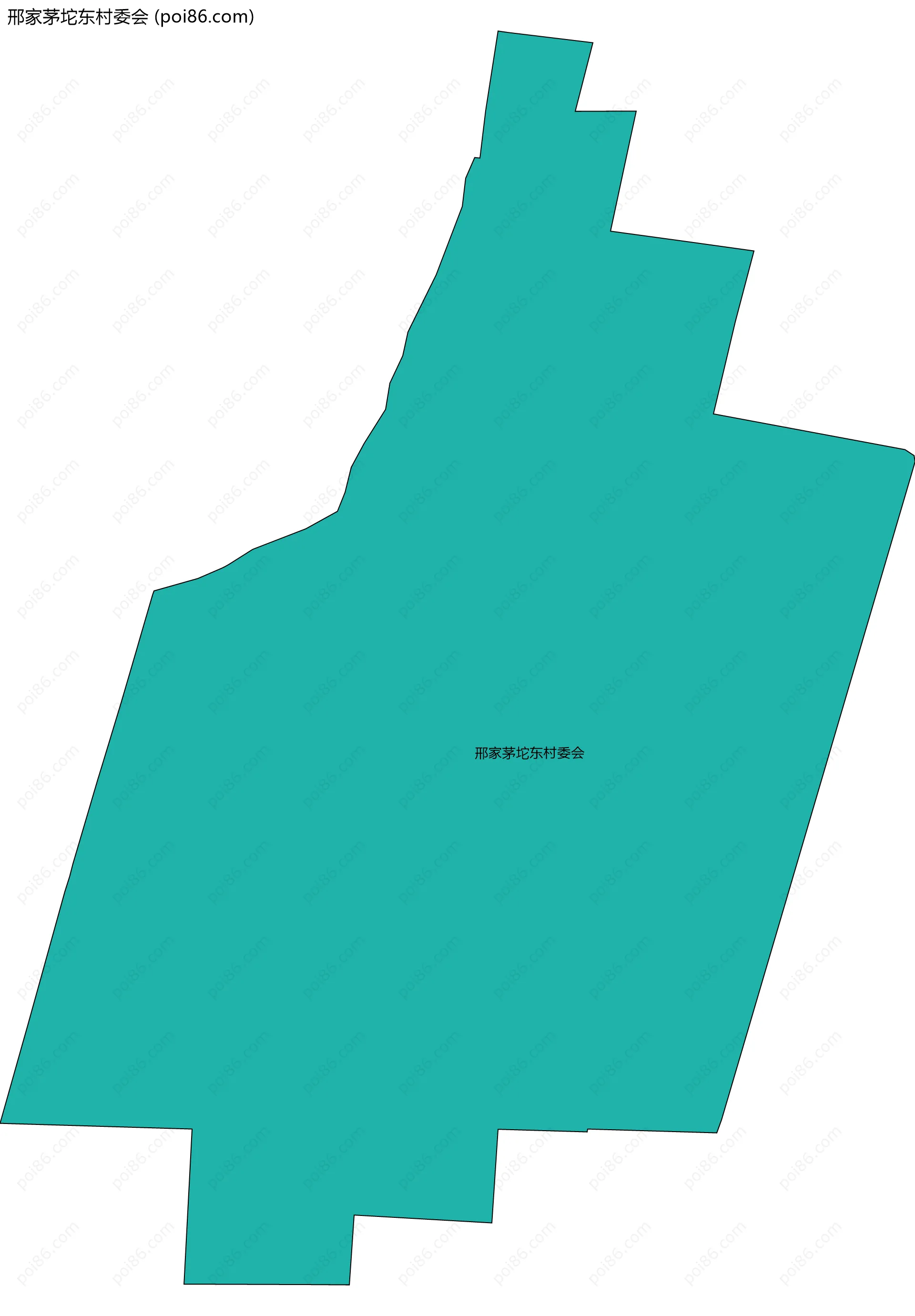 邢家茅坨东村委会边界地图