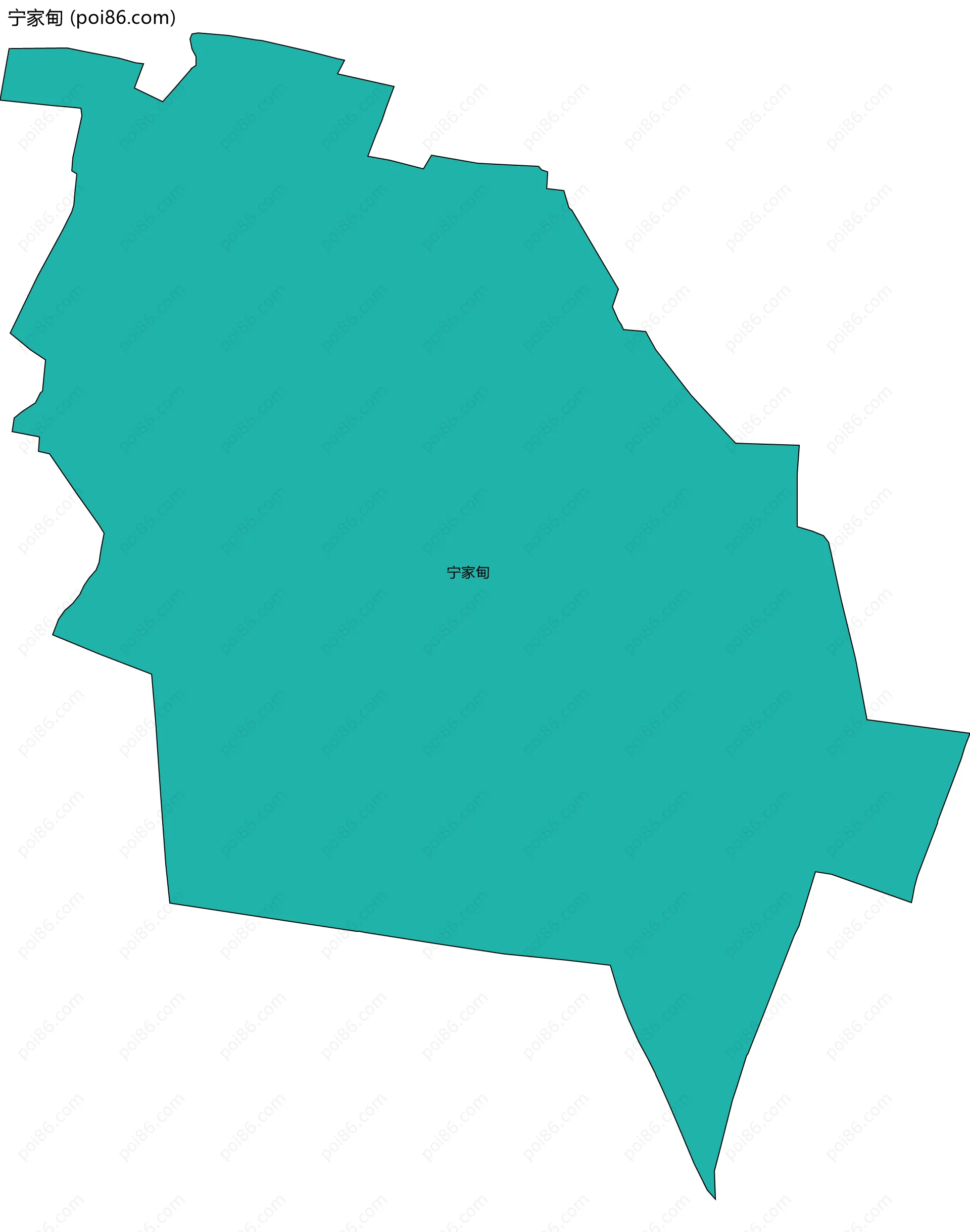 宁家甸边界地图