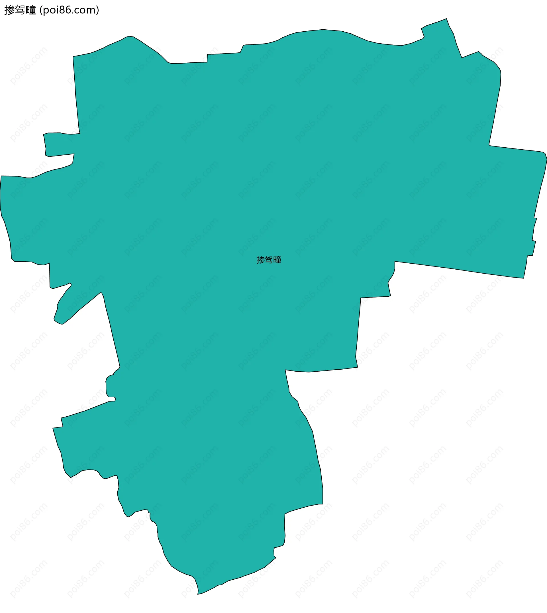 掺驾疃边界地图