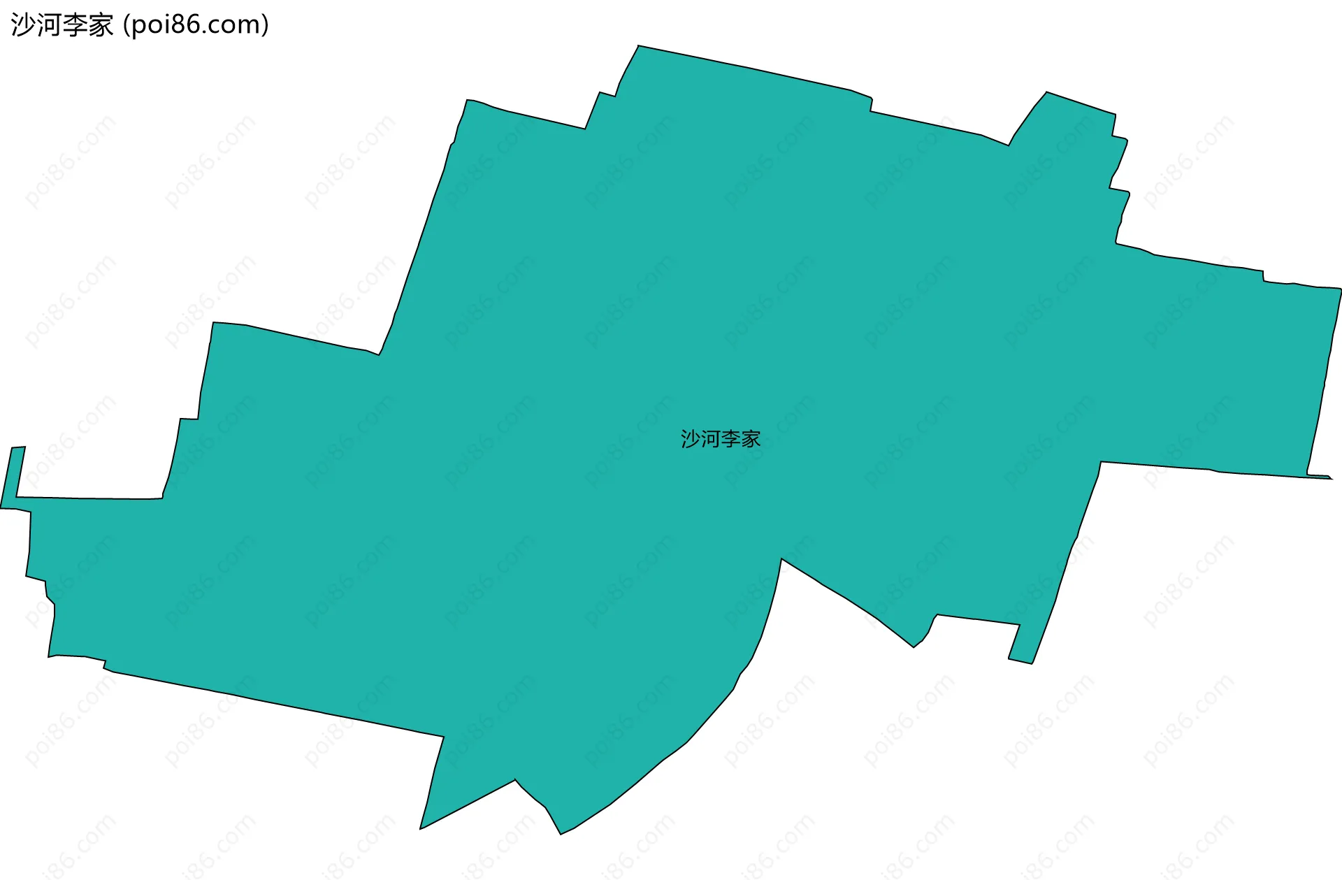沙河李家边界地图