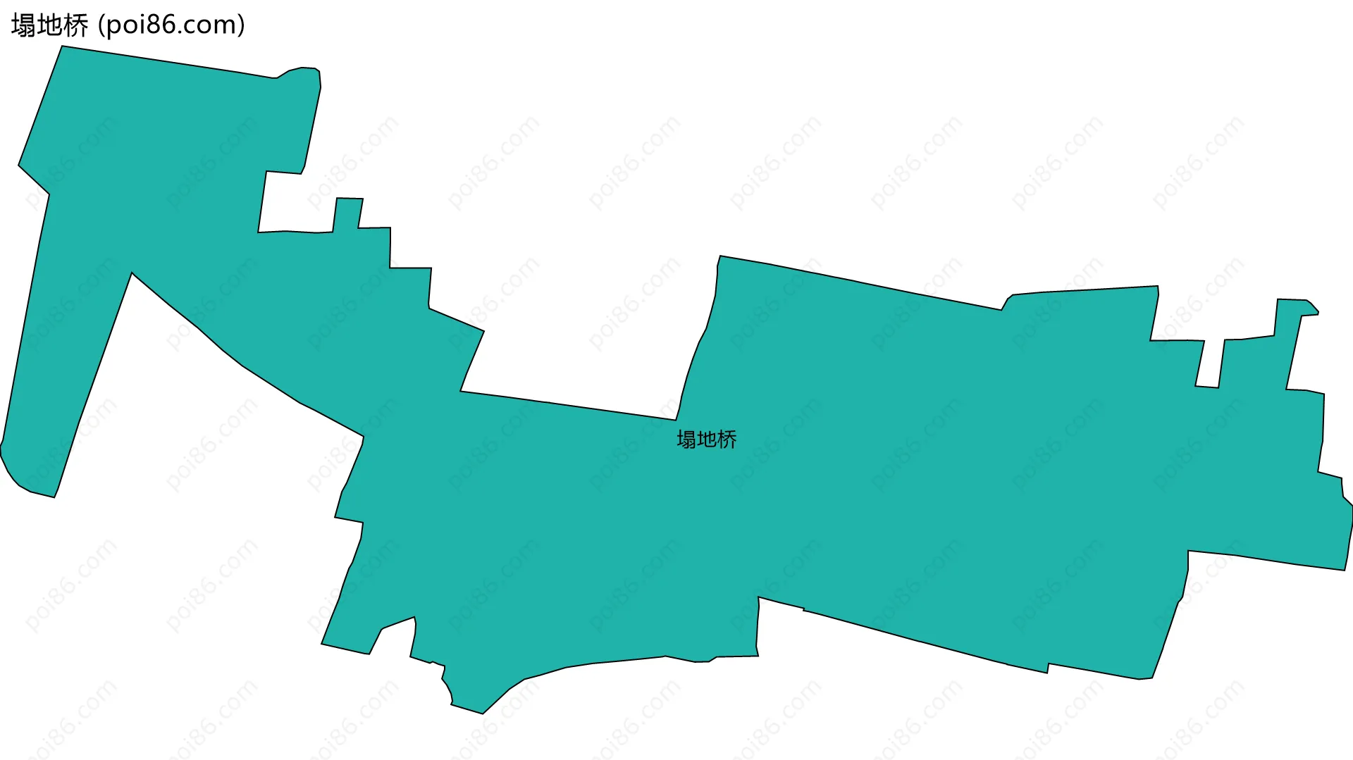 塌地桥边界地图