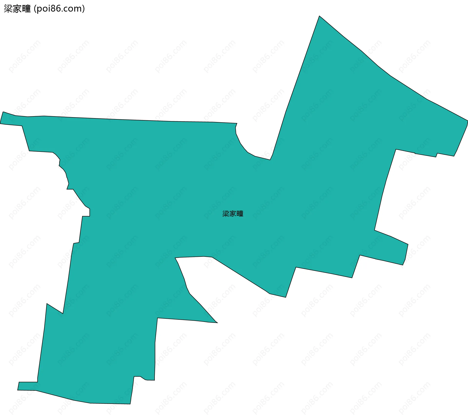 梁家疃边界地图