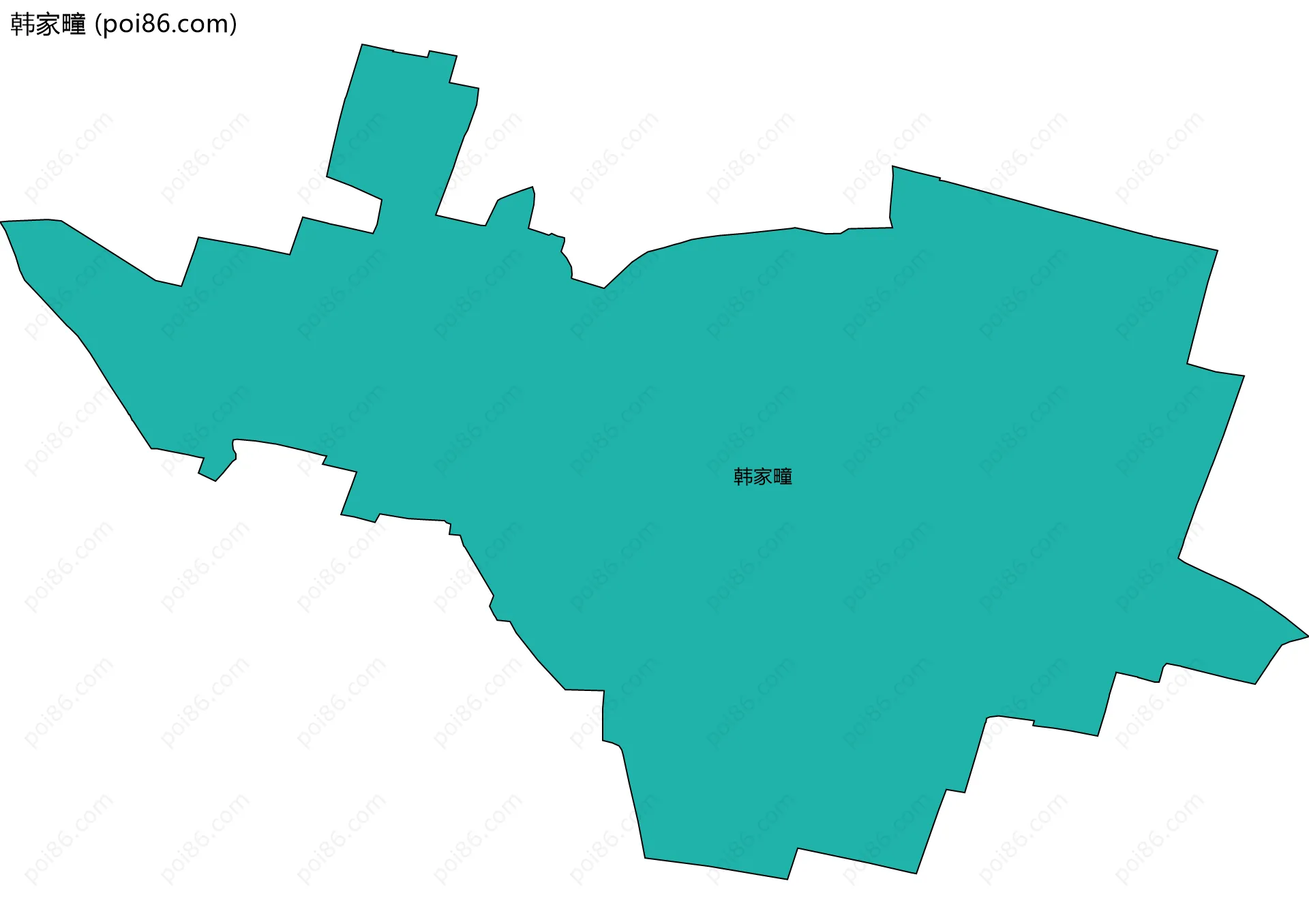 韩家疃边界地图