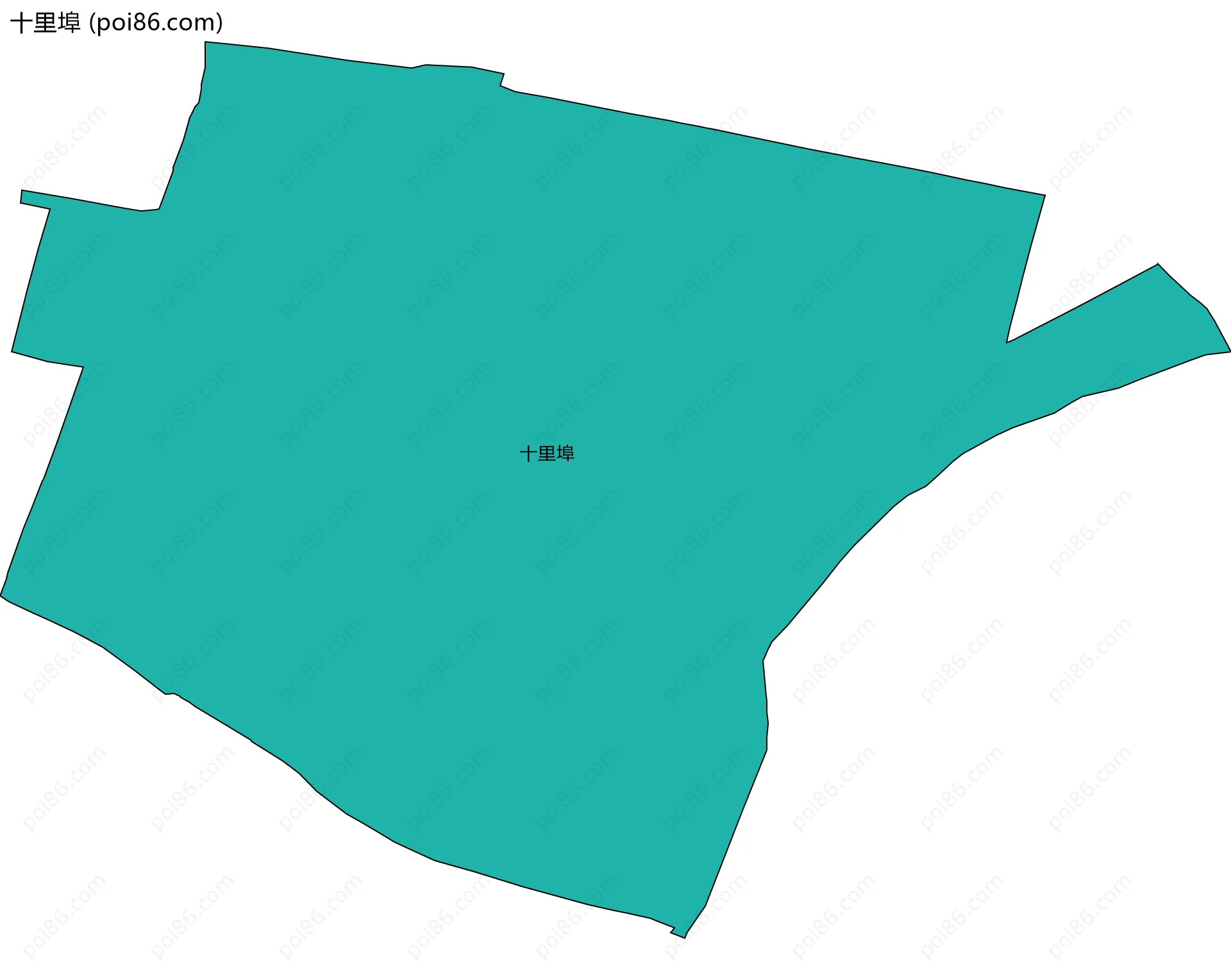 十里埠边界地图