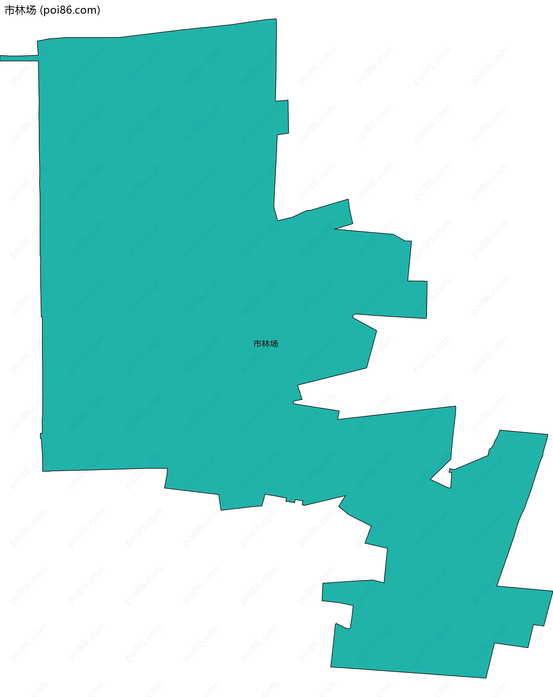 市林场边界地图