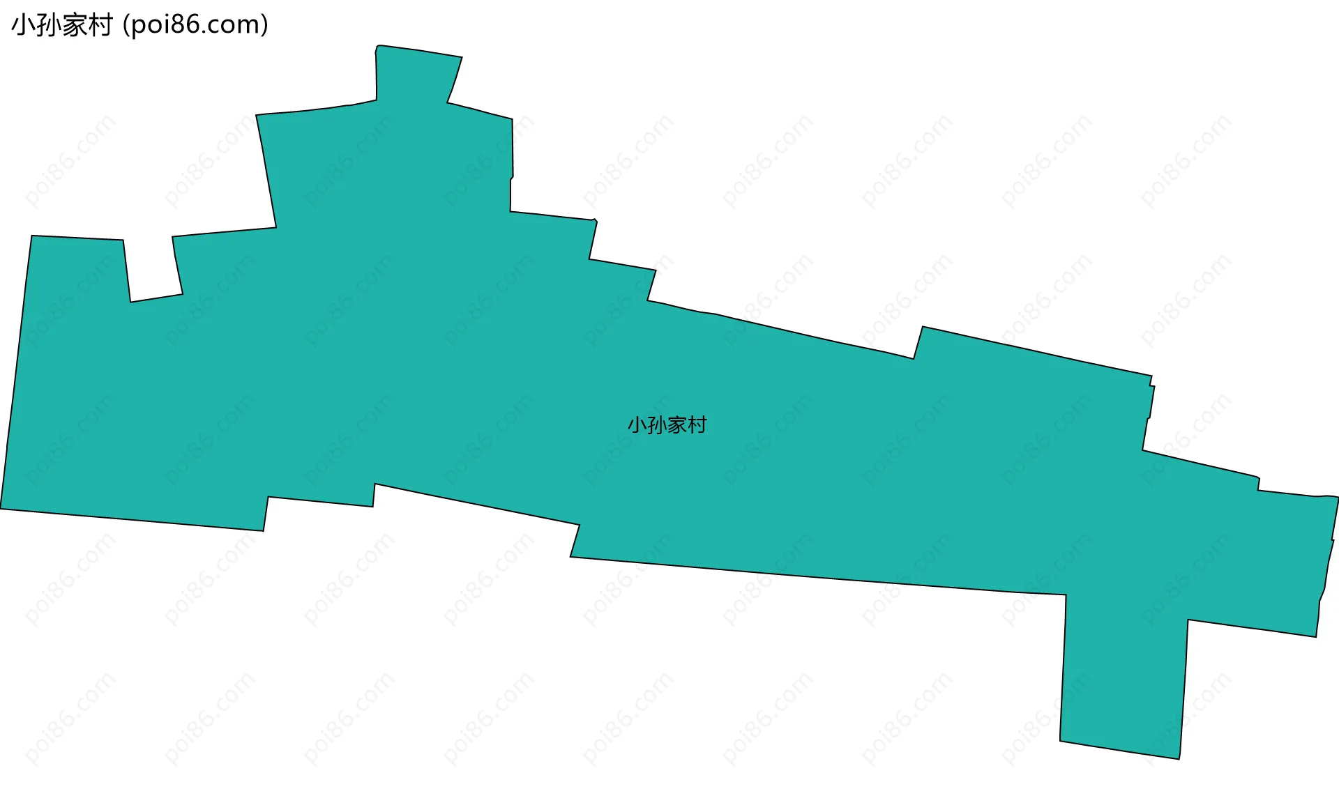 小孙家村边界地图