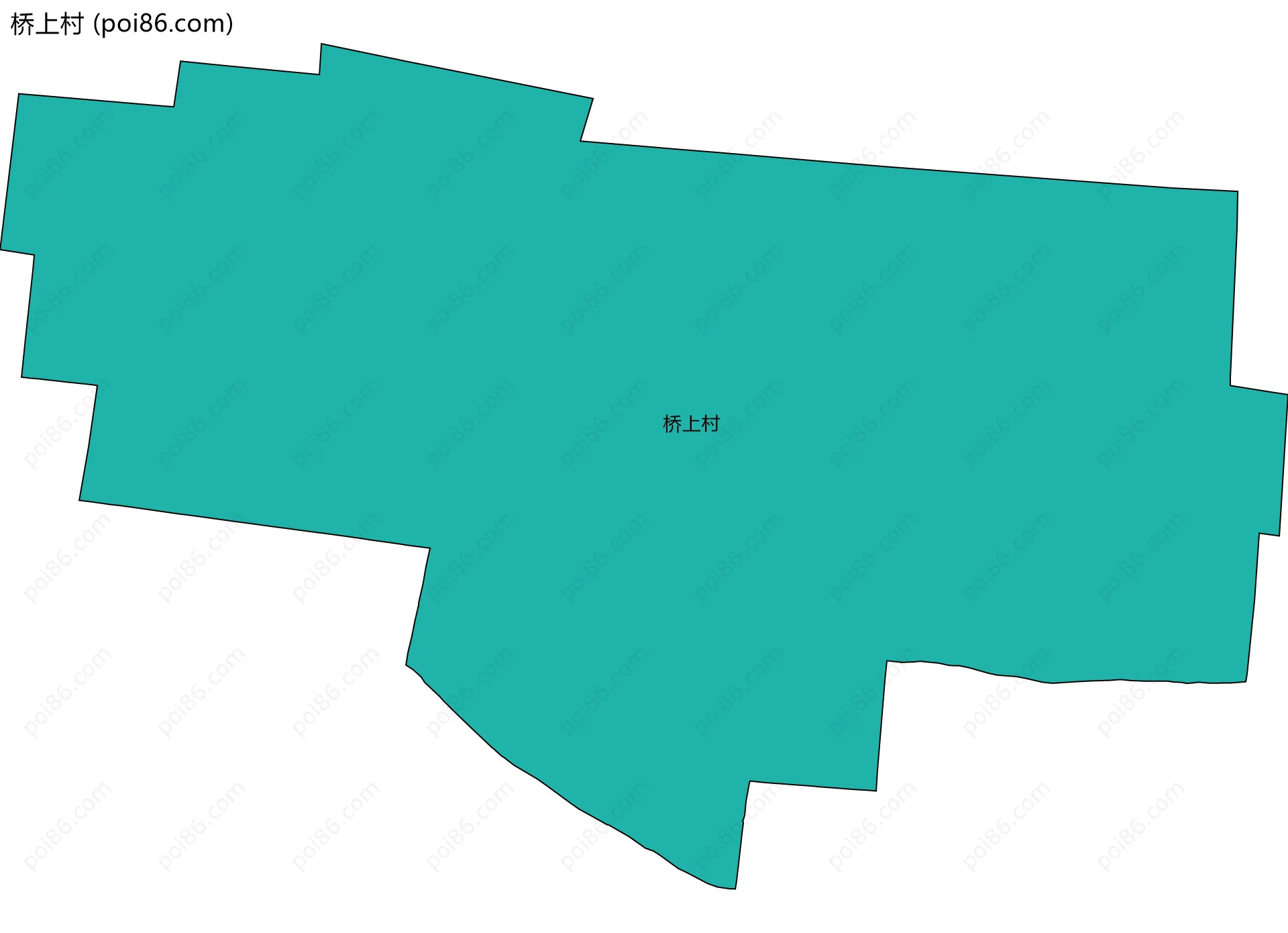 桥上村边界地图