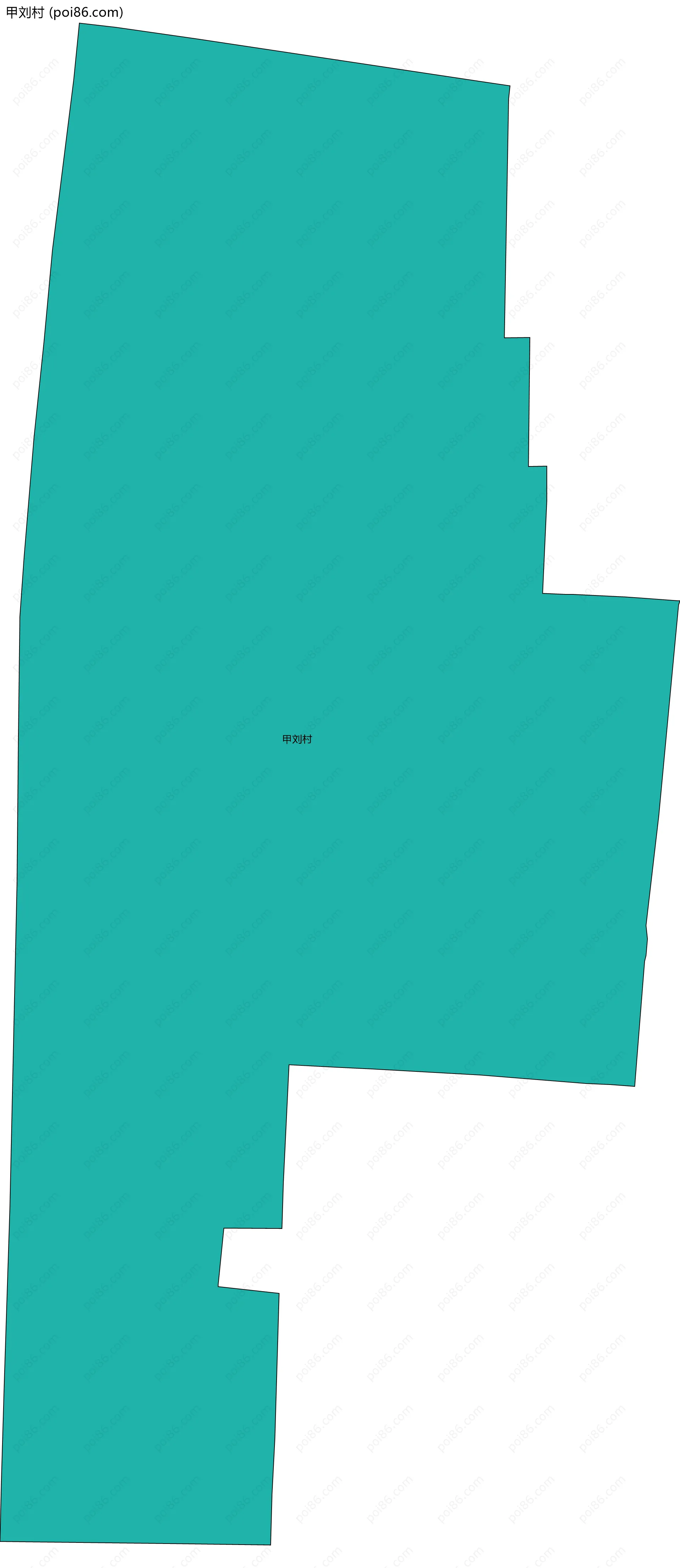 甲刘村边界地图