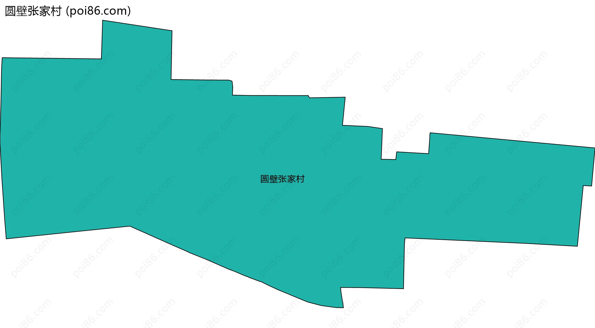 圆壁张家村边界地图