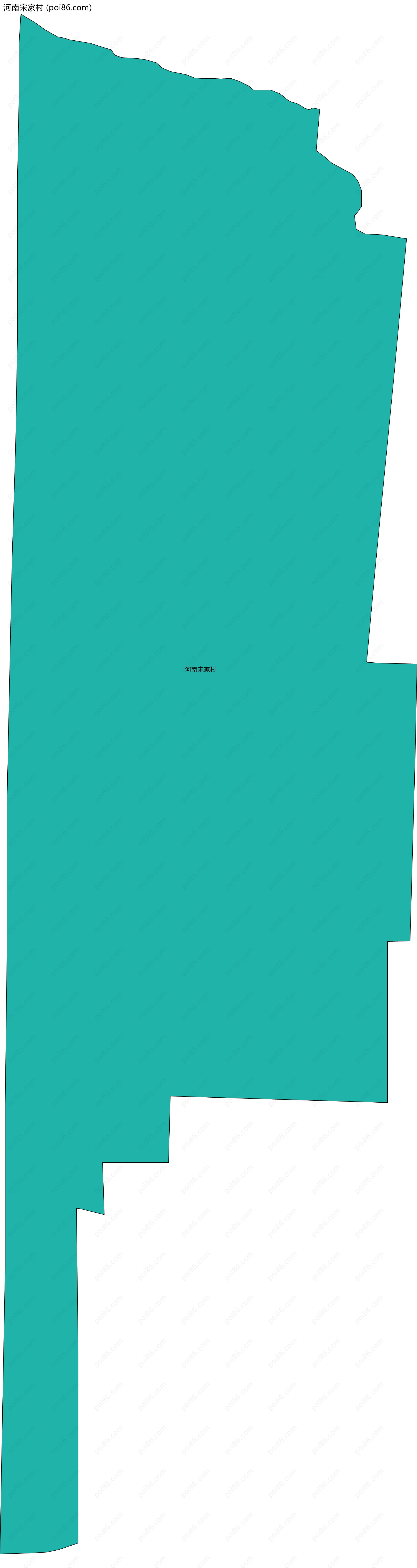 河南宋家村边界地图