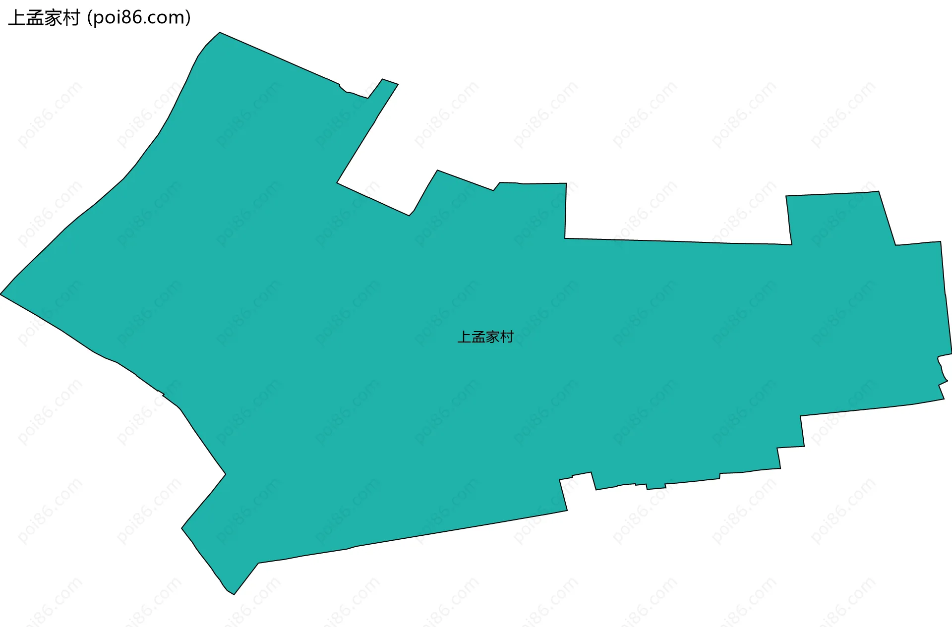上孟家村边界地图