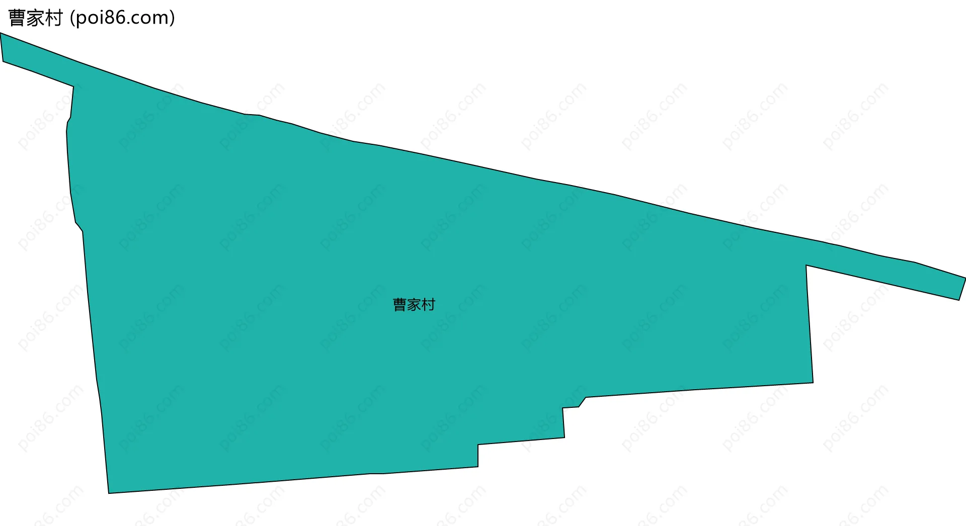 曹家村边界地图