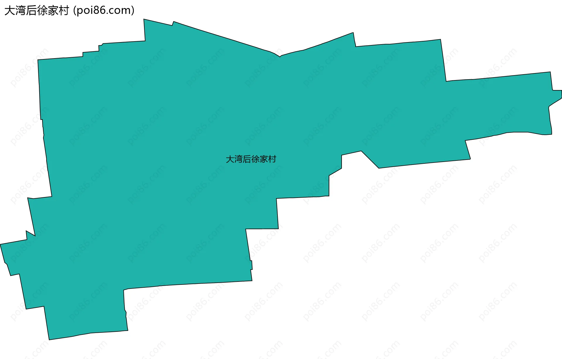 大湾后徐家村边界地图