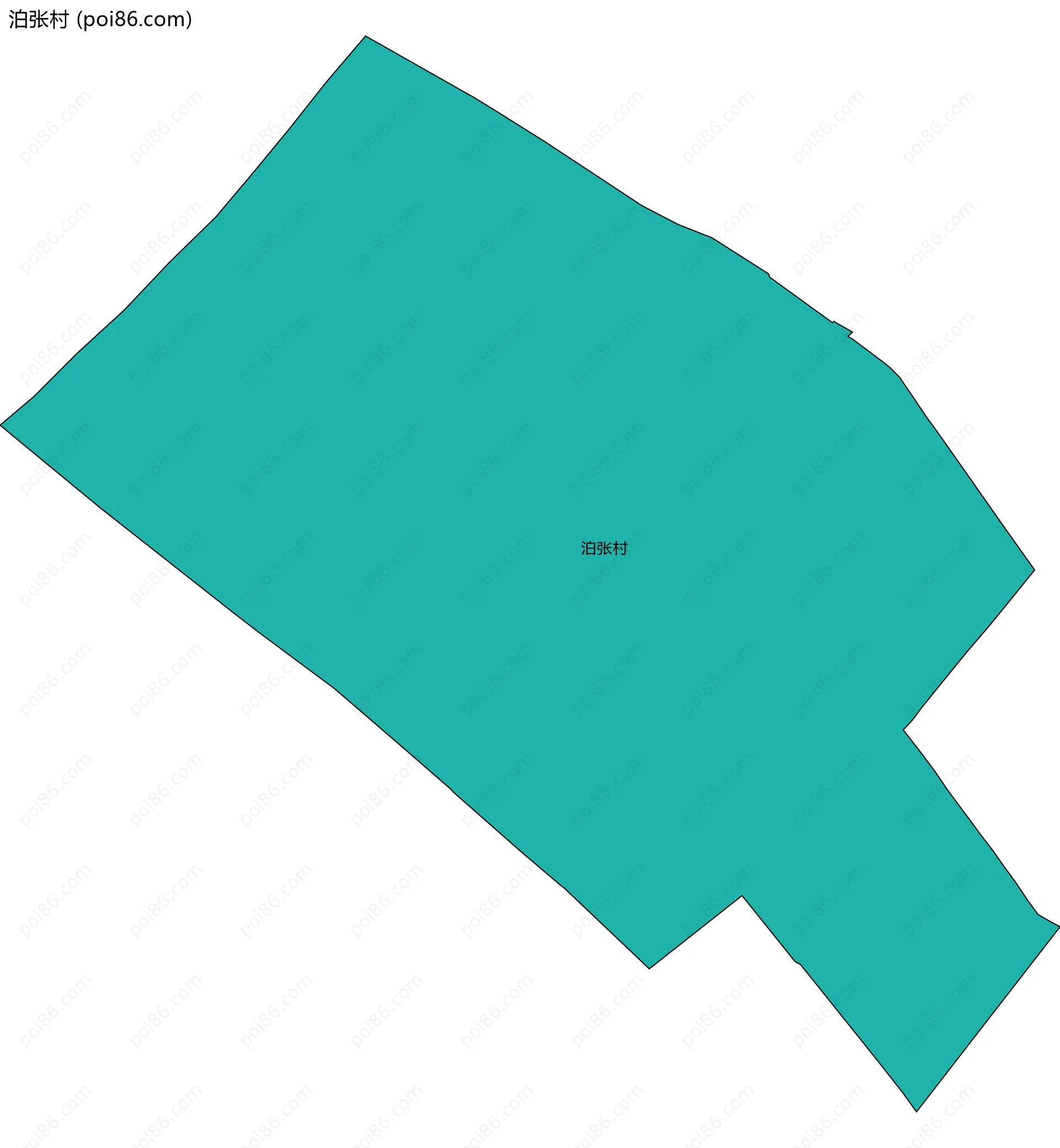 泊张村边界地图