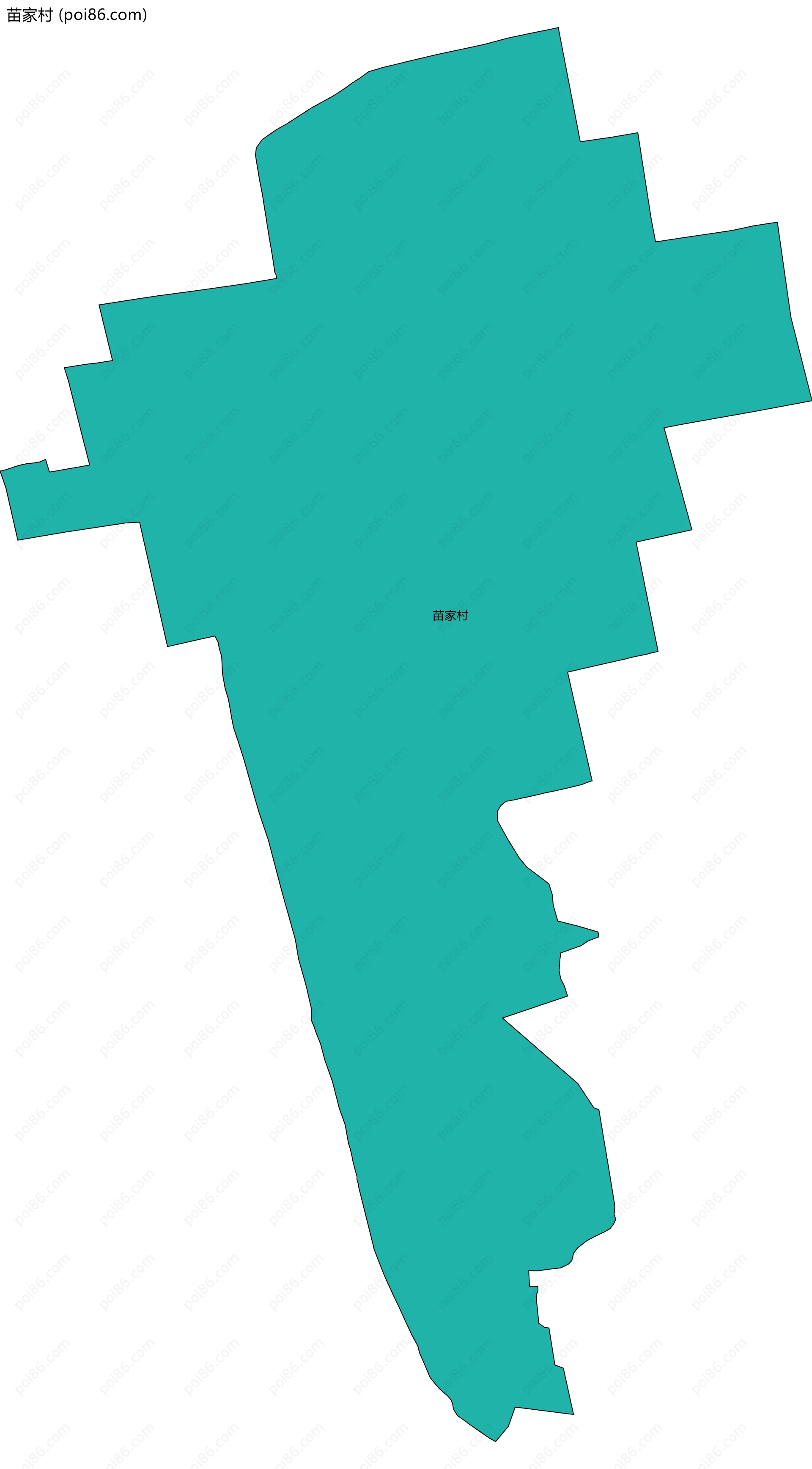 苗家村边界地图